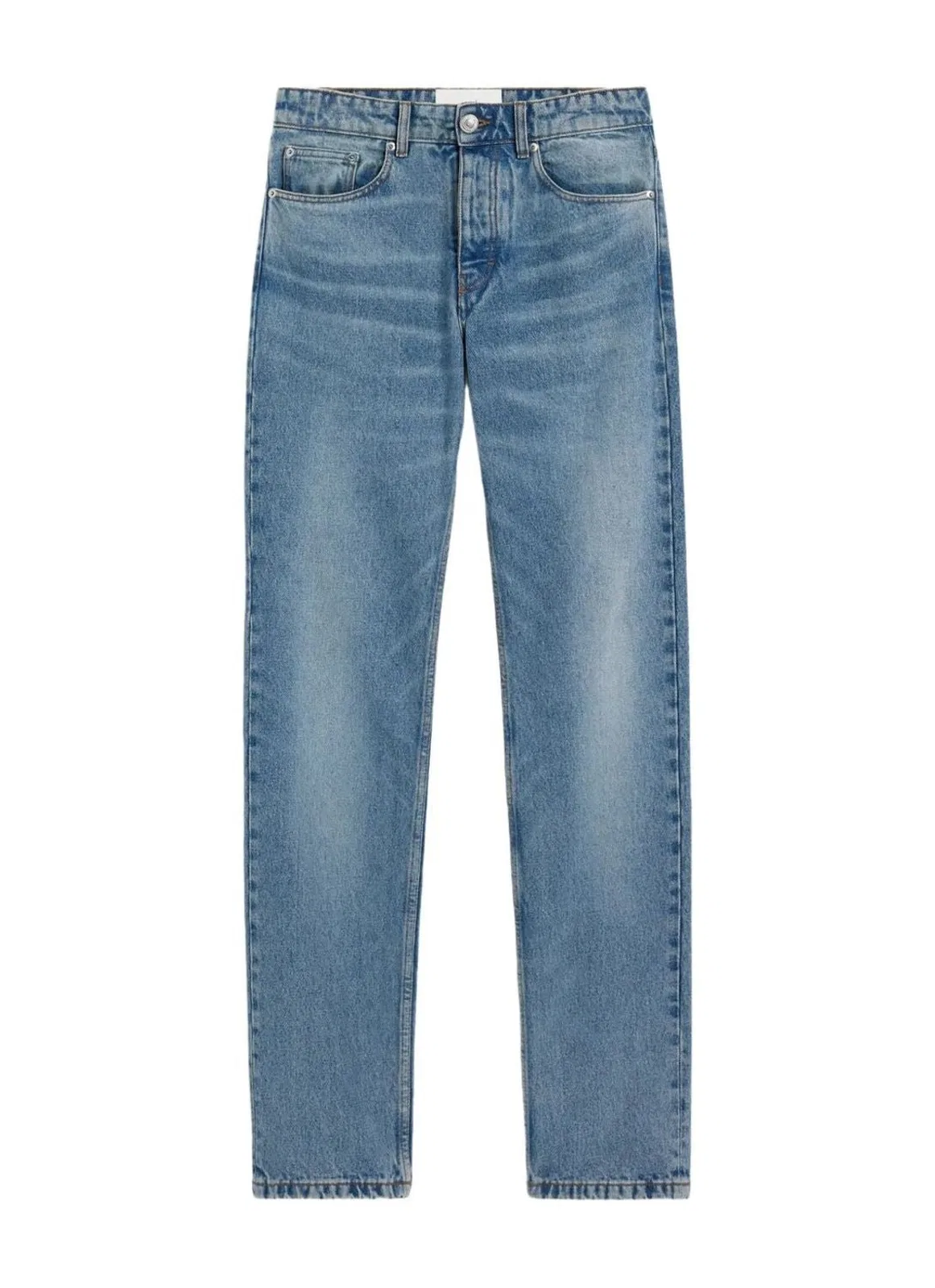Classic Fit Blue Cotton Jeans