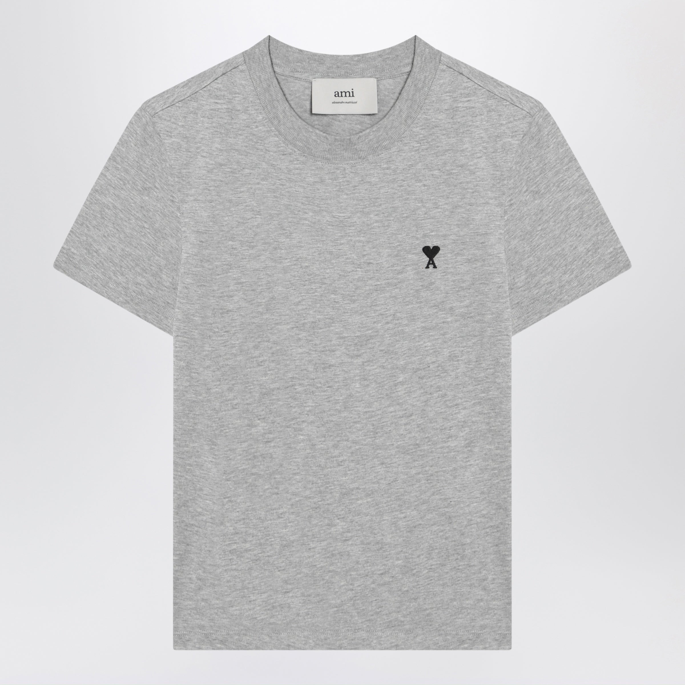 T-Shirt Ami De Coeur Grey In Cotton