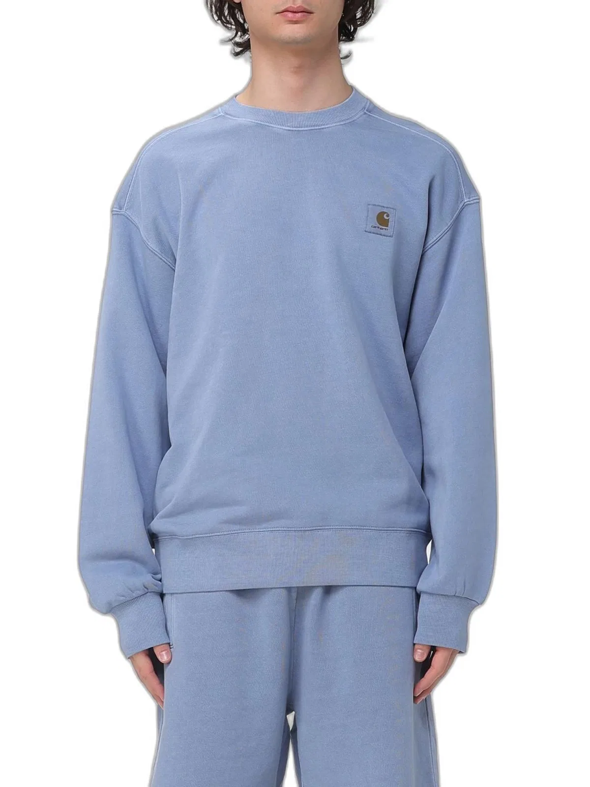 Carhartt Wip Nelson - Crew Neck Sweatshirt In Light Blue