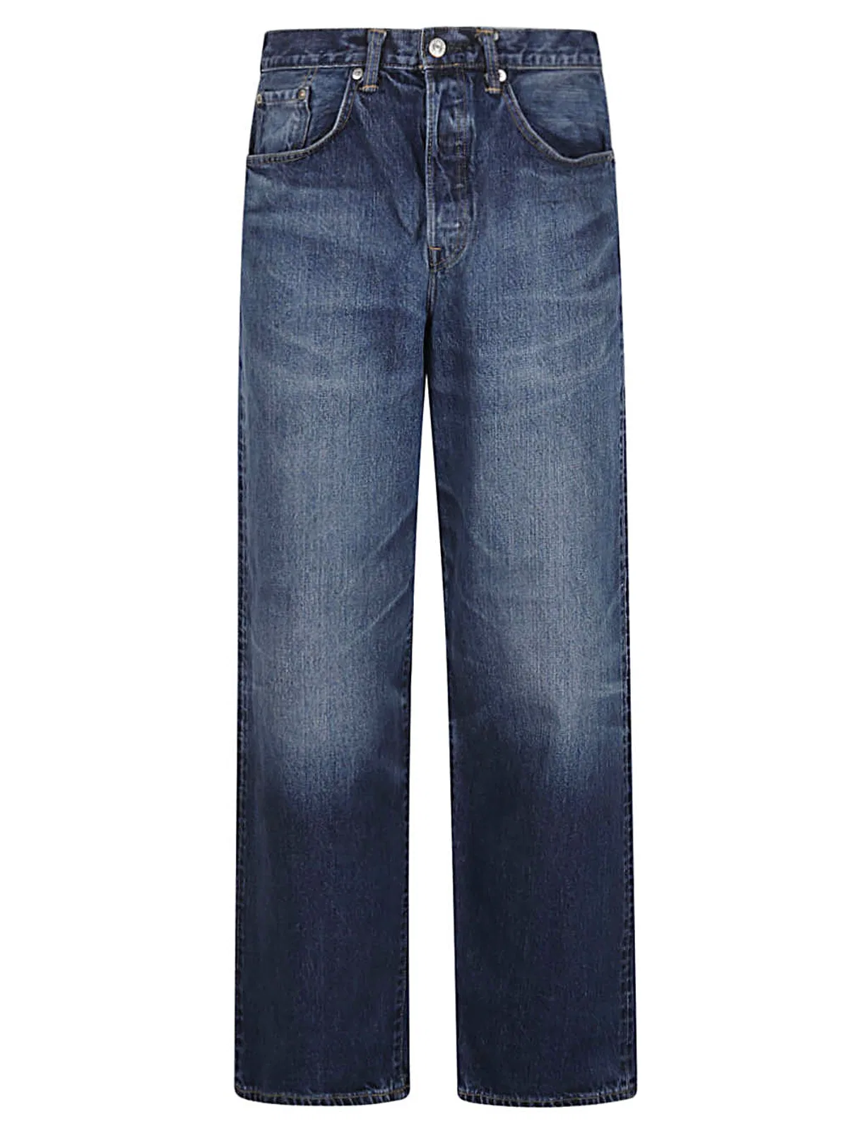 Wide-Leg Denim Jeans