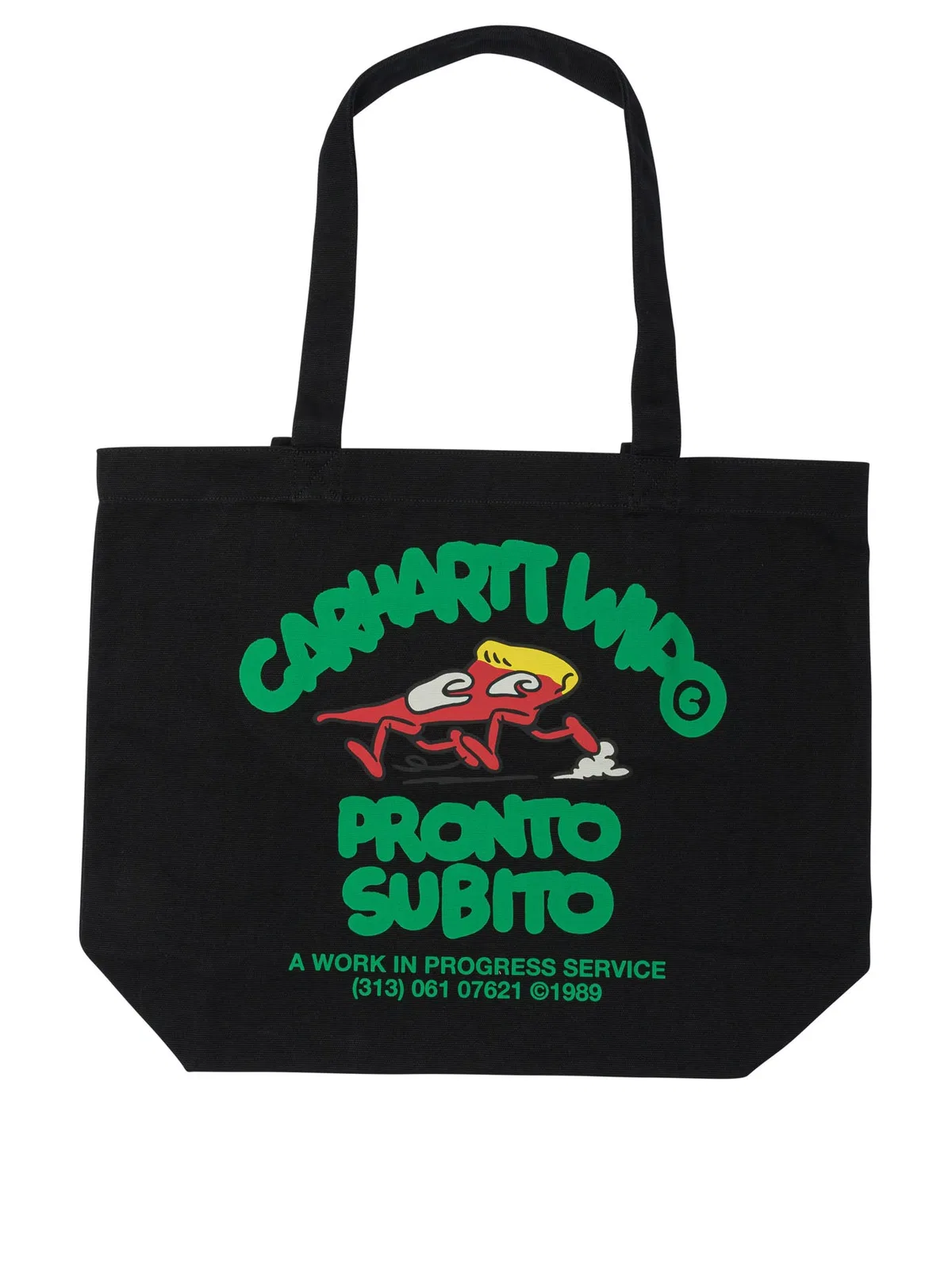 Black Cotton Shoulder Bag