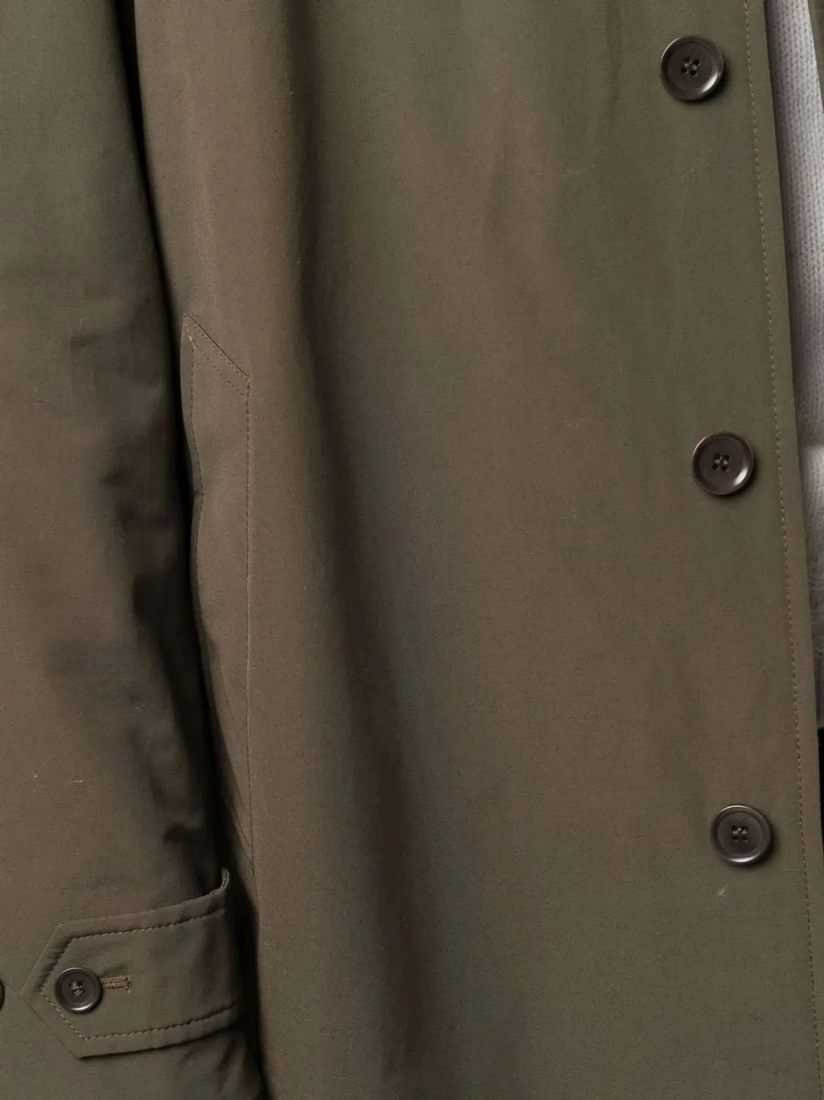 Aspesi Single-breasted Long-sleeve Jacket In Brown