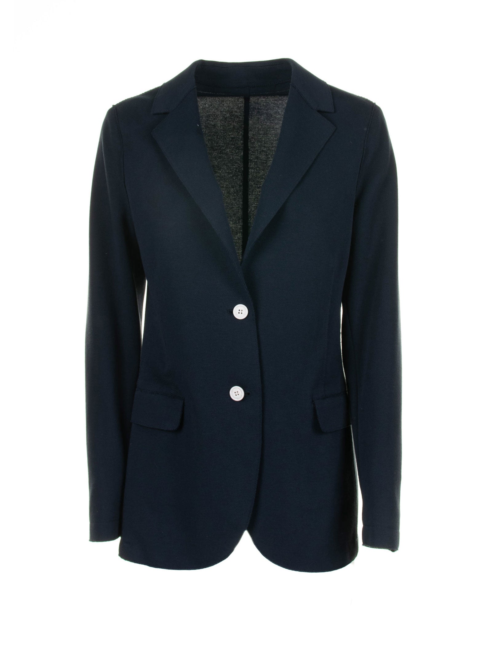 Blue Single-Breasted Jacket