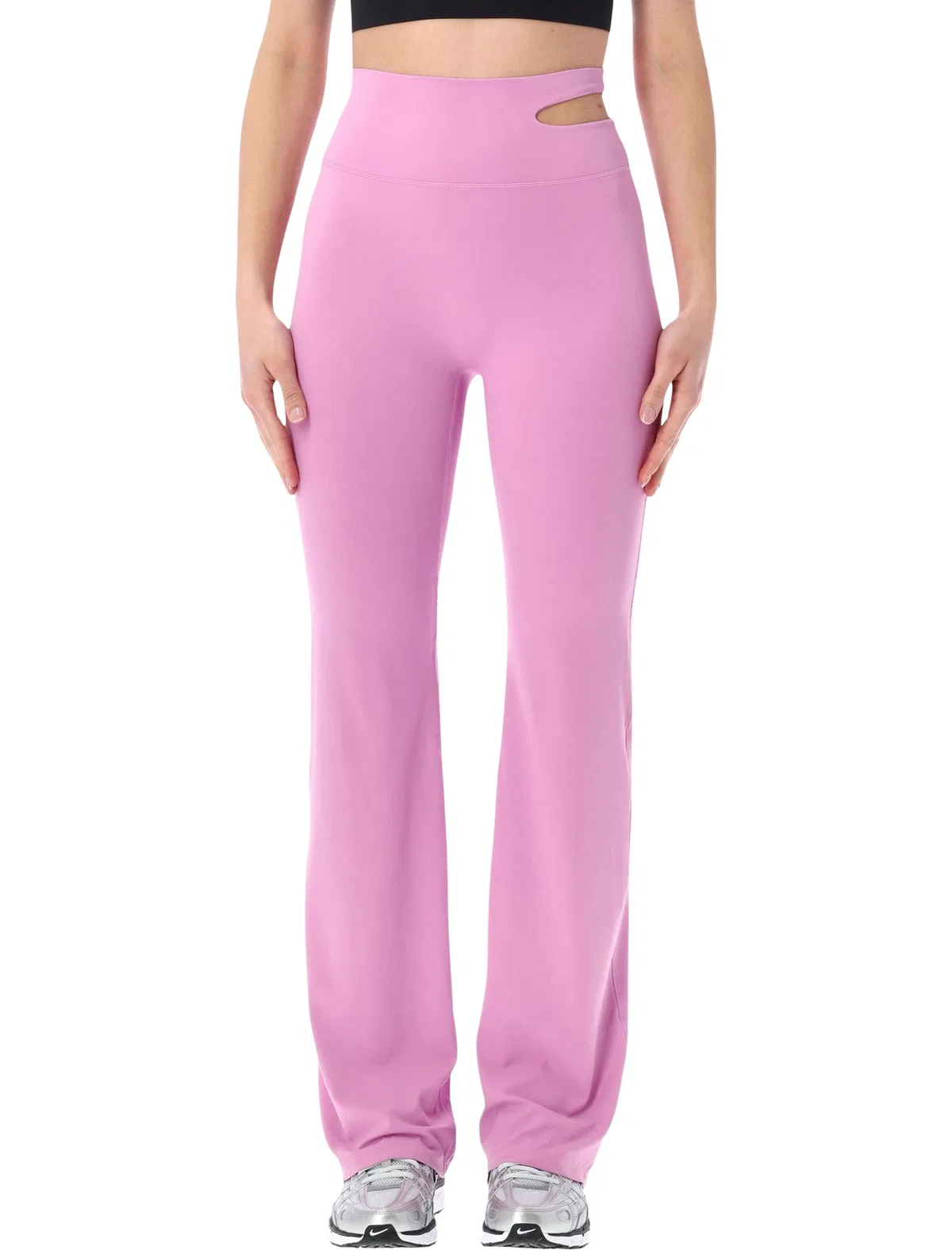 Cut-Out Zenvy Flared Leggings