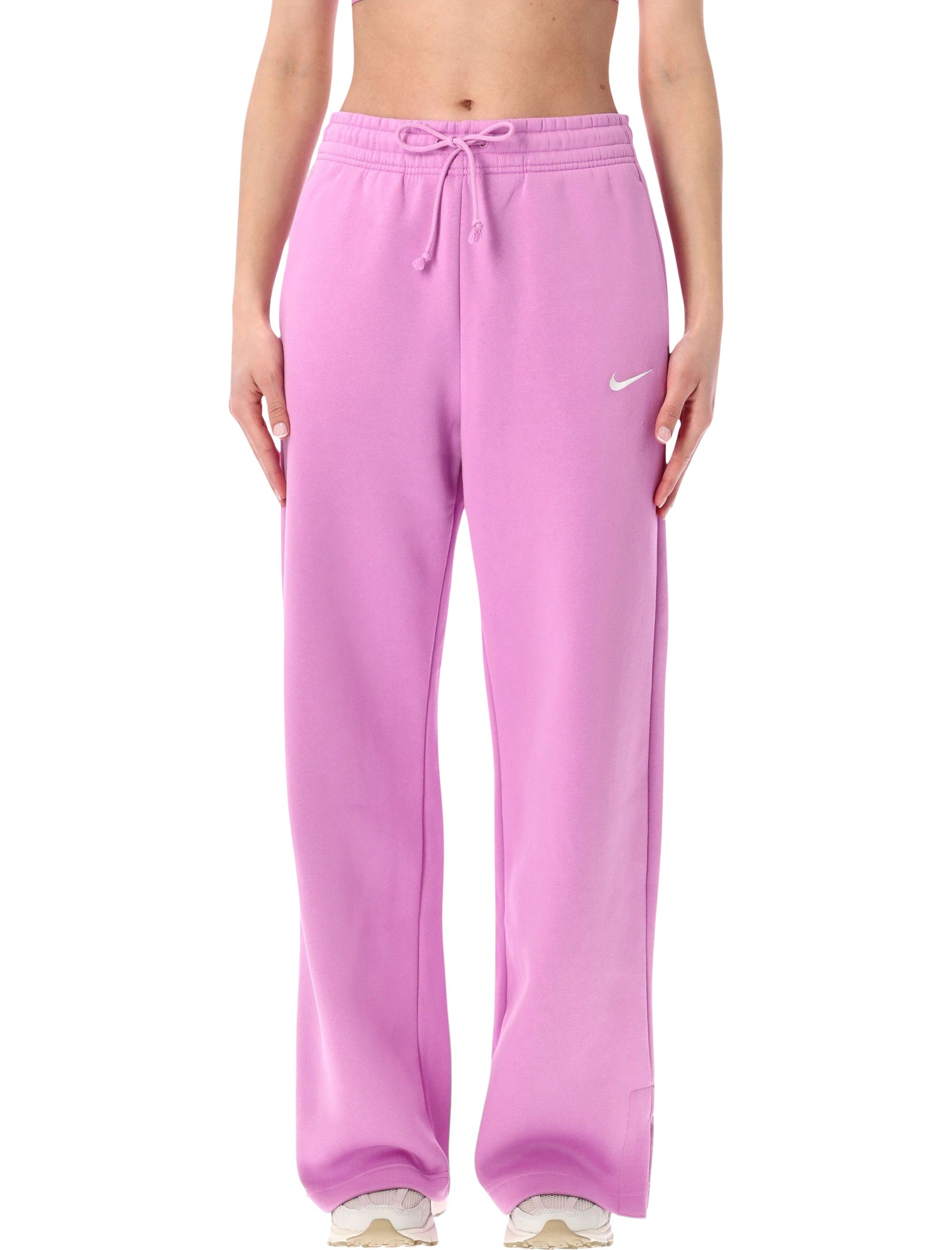 Wide-Leg Fleece Trousers