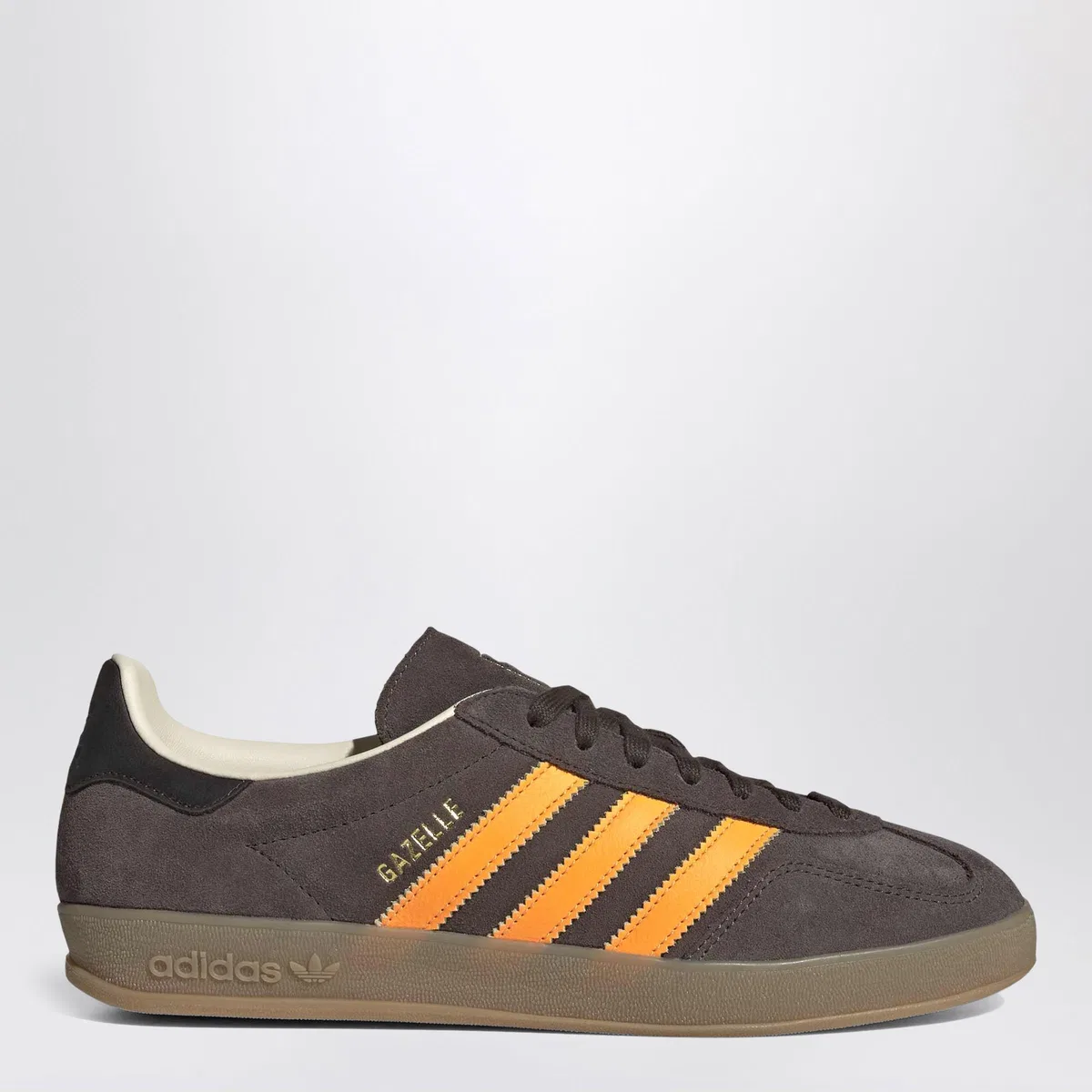 Sneaker Gazelle Indoor Brown / Lucid Tangerine / Wonder White