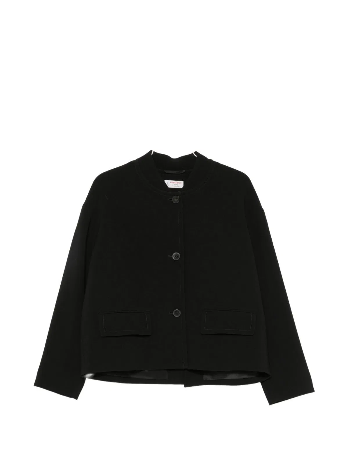 Button-Fastening Flap-Pocket Jacket