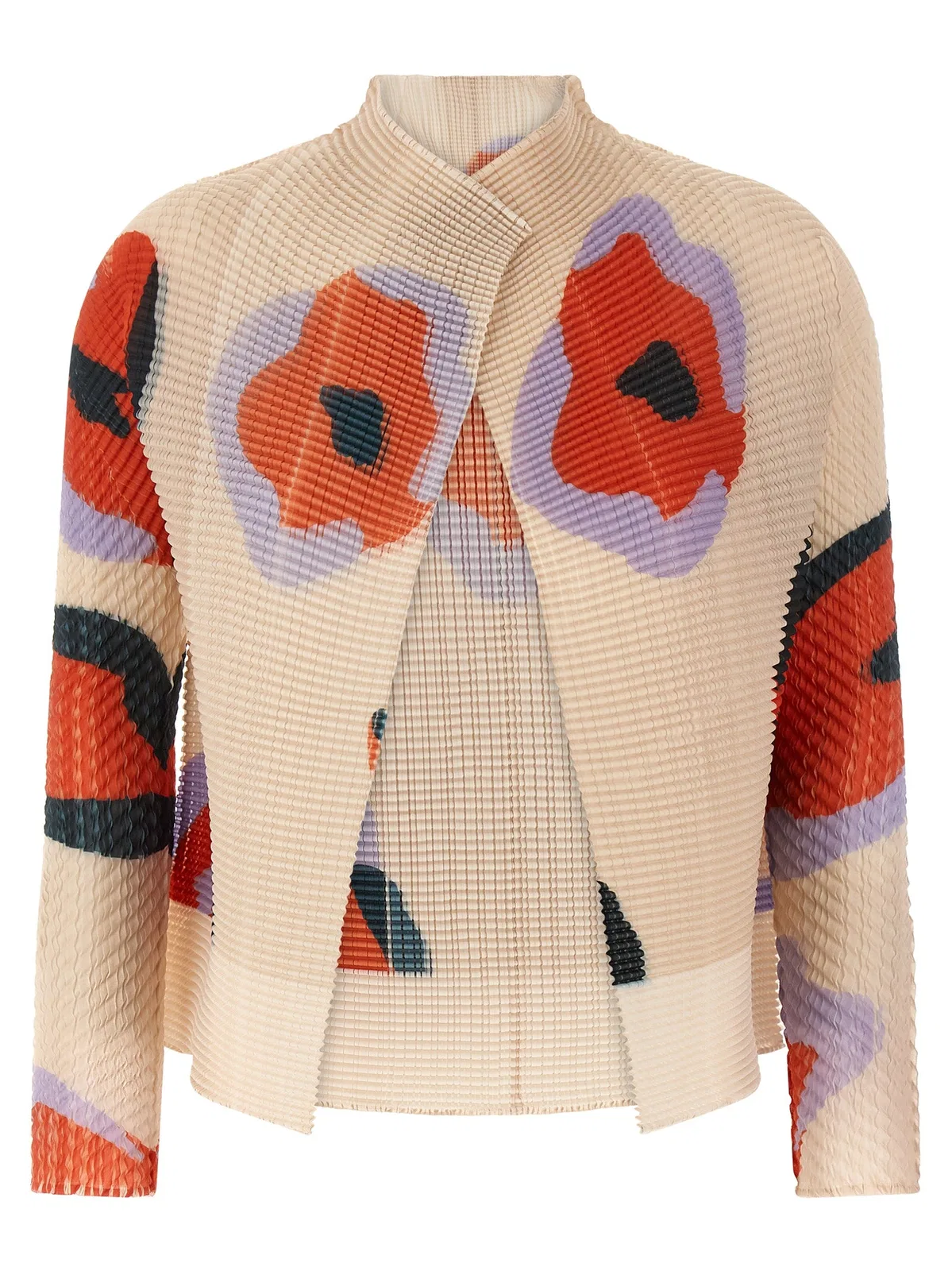 'Verve Pleats Top' Cardigan