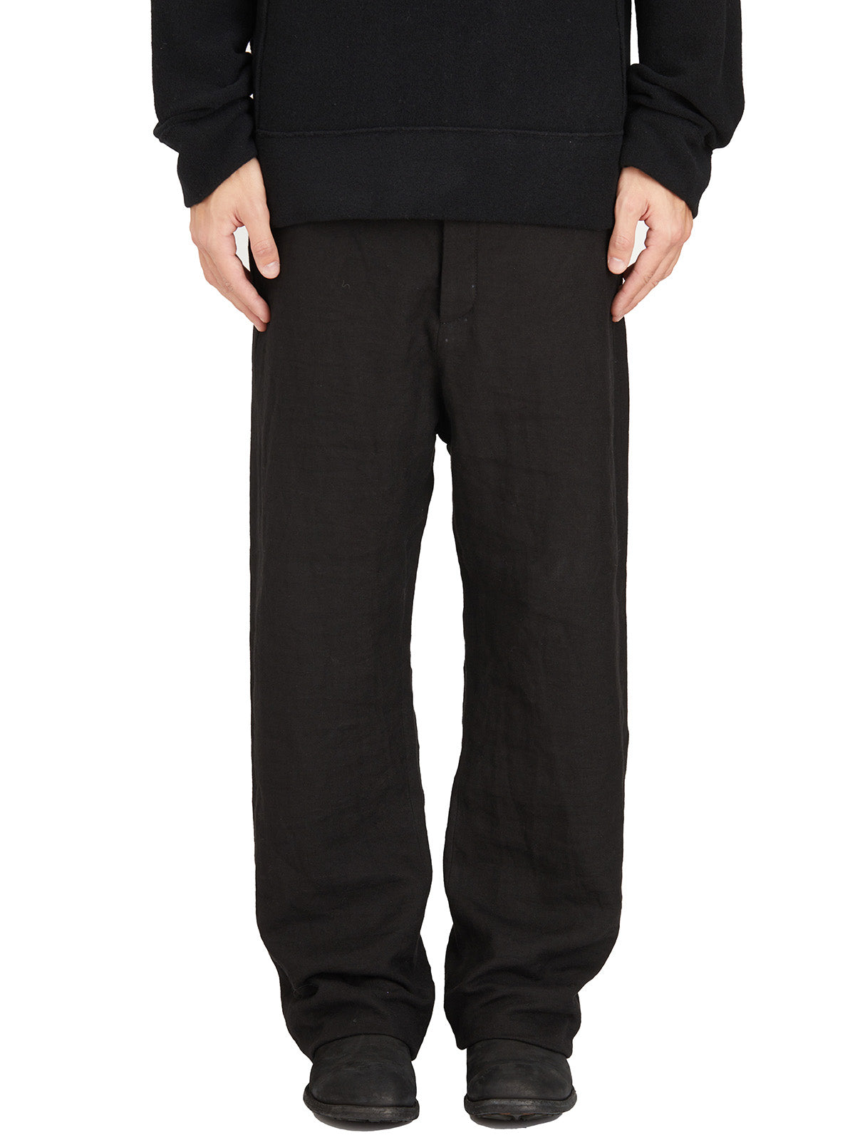 Pantalone Large Fit Con Cavallo Basso