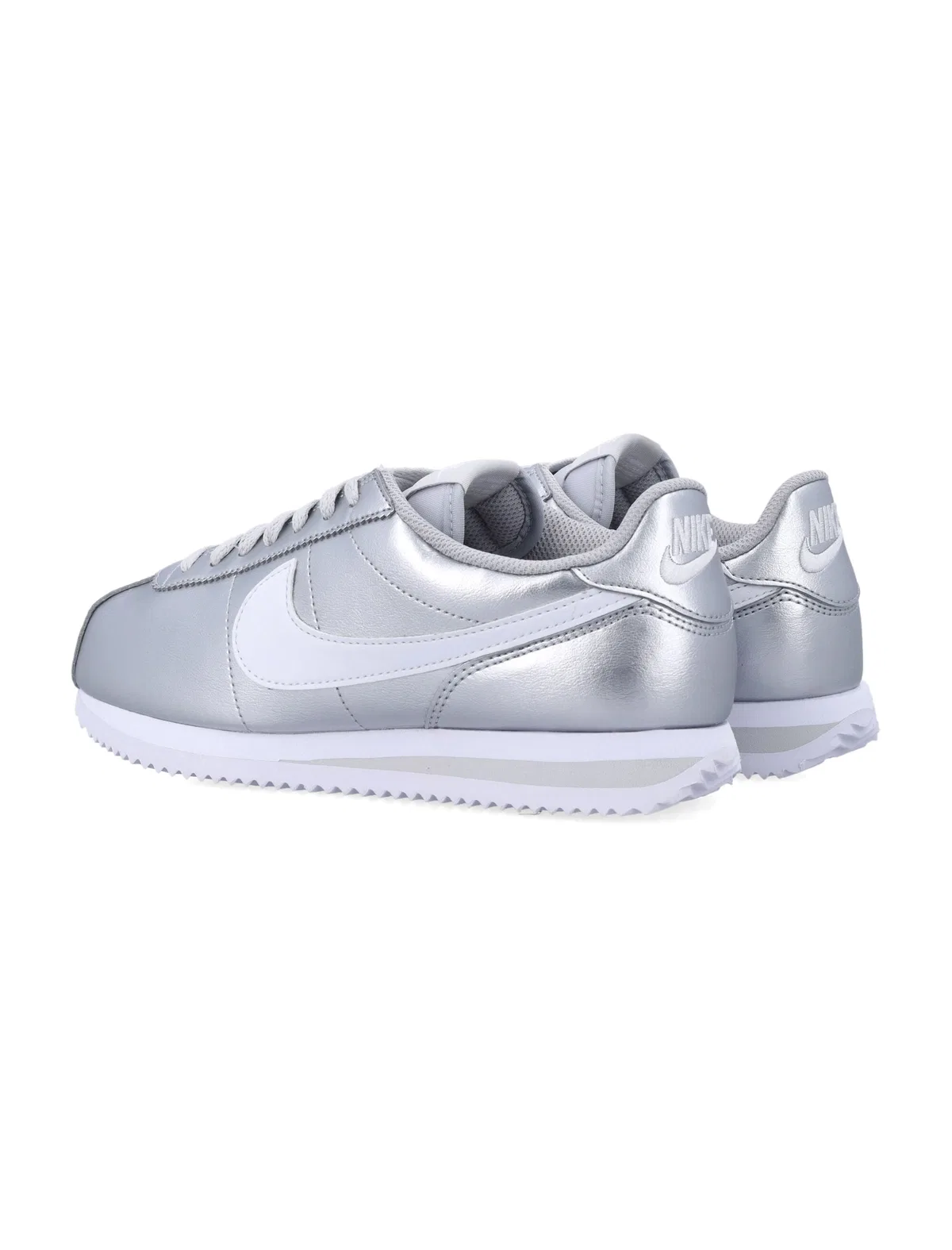 Nike Cortez Metallic Sneaker In Silver