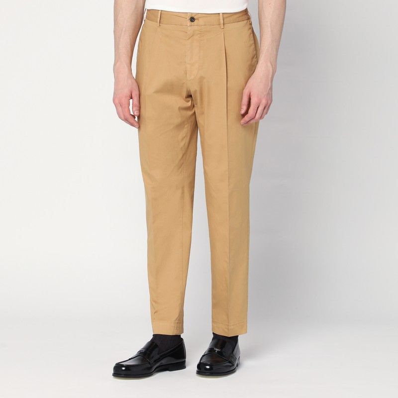 Beige Cotton Trousers