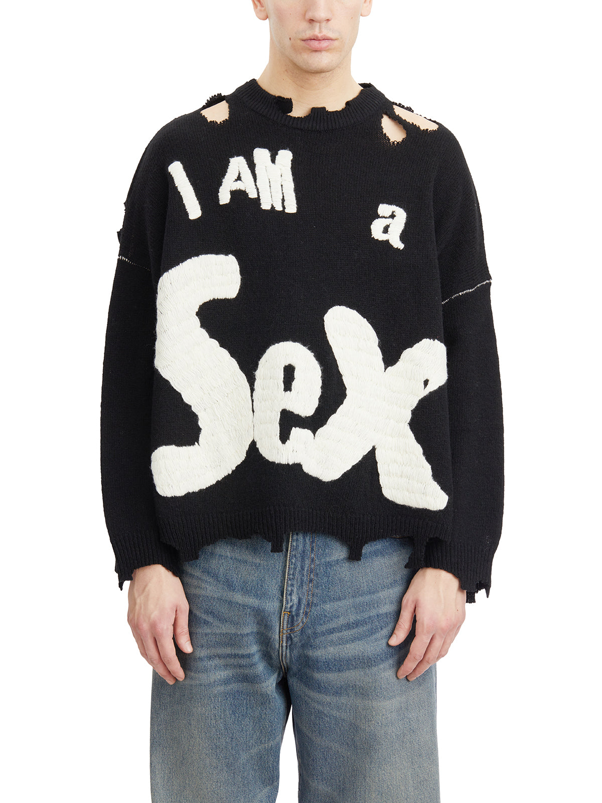Wool Sweater Destroyed