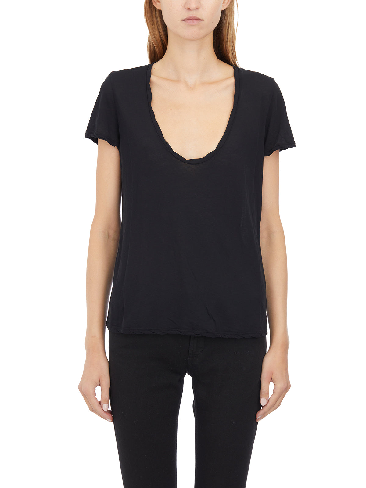 T-Shirt Scollo Profondo