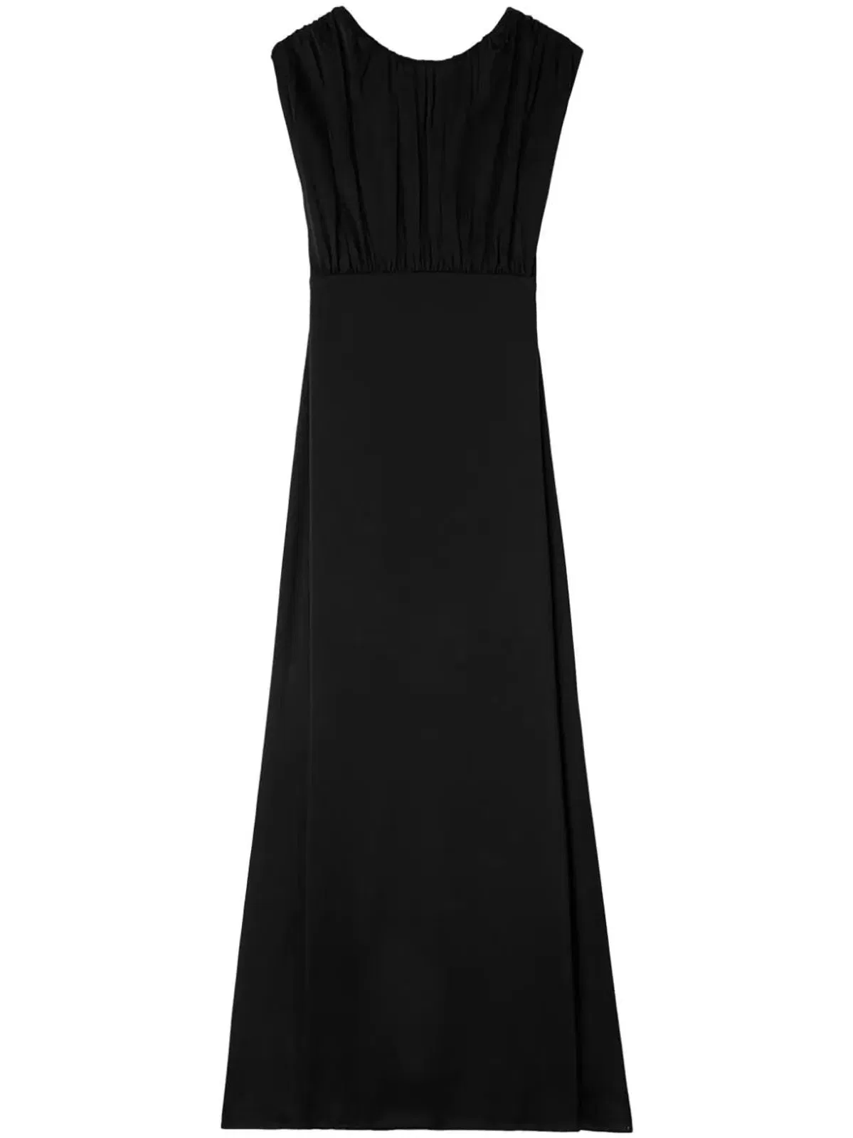 Long Dress With Black Ruffles
