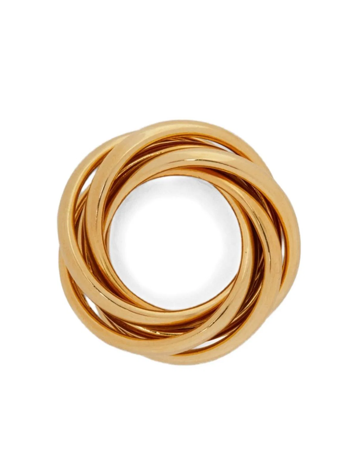 Jil Sander Gold-tone Multi-layer Engraved Bijoux In Pattern