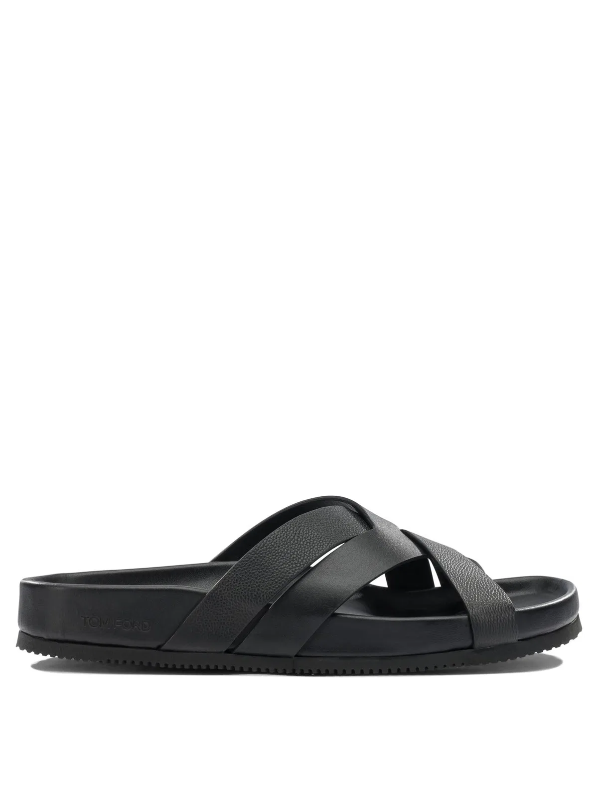 Black Leather Sandals