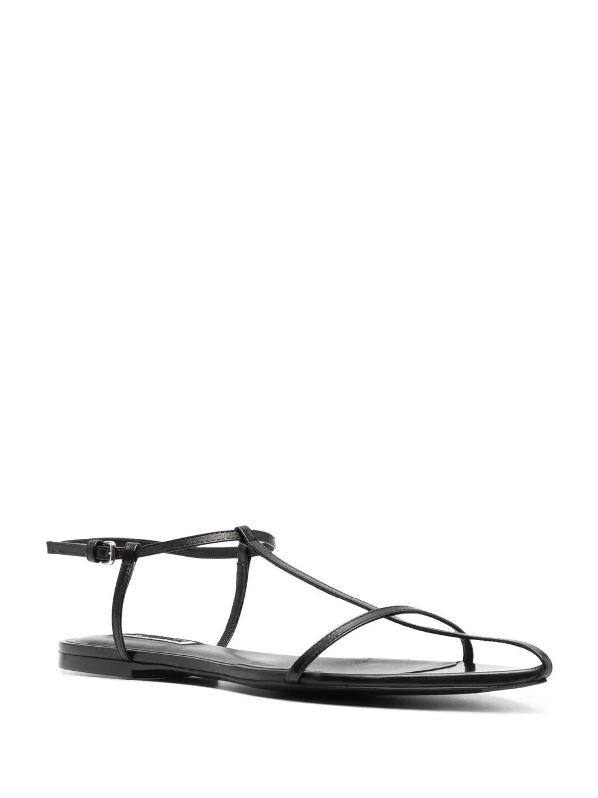 Jil Sander Pointed-toe Ankle-strap Sandals In Black