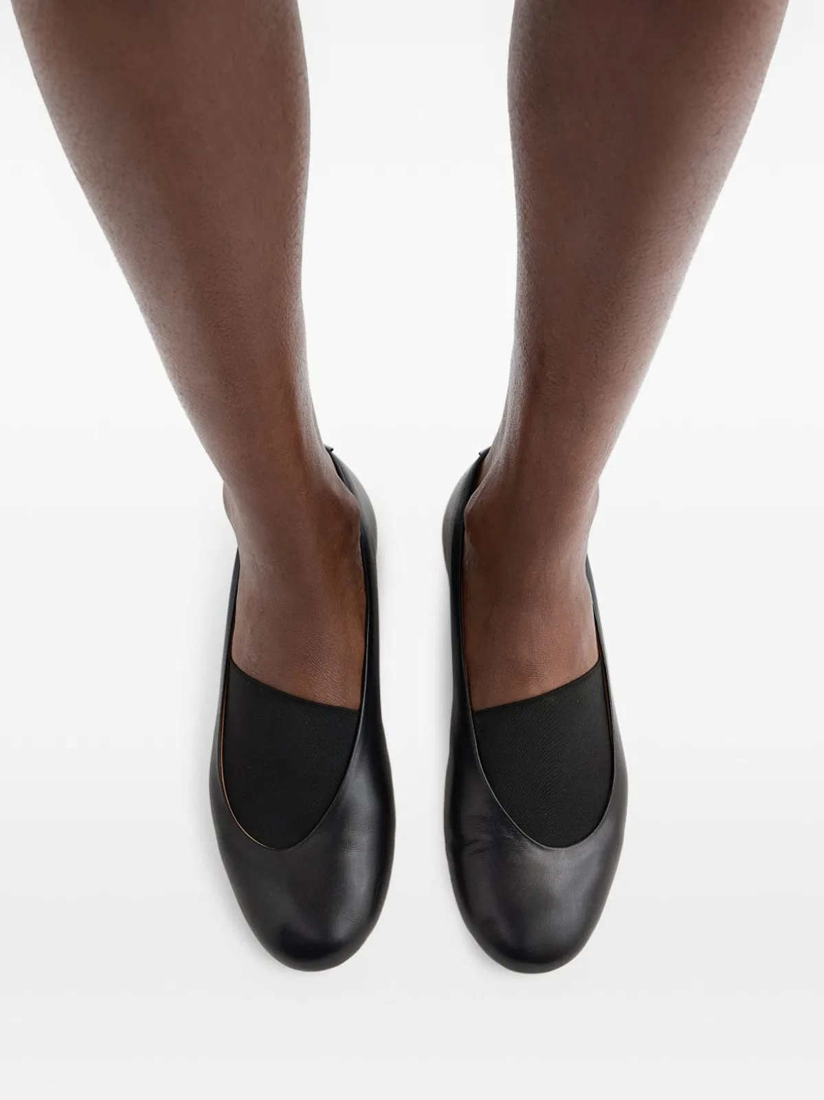 Jil Sander Calf Leather Slip-on Flat In Black