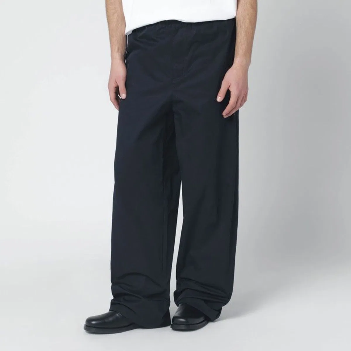 Midnight Blue Cotton Trousers