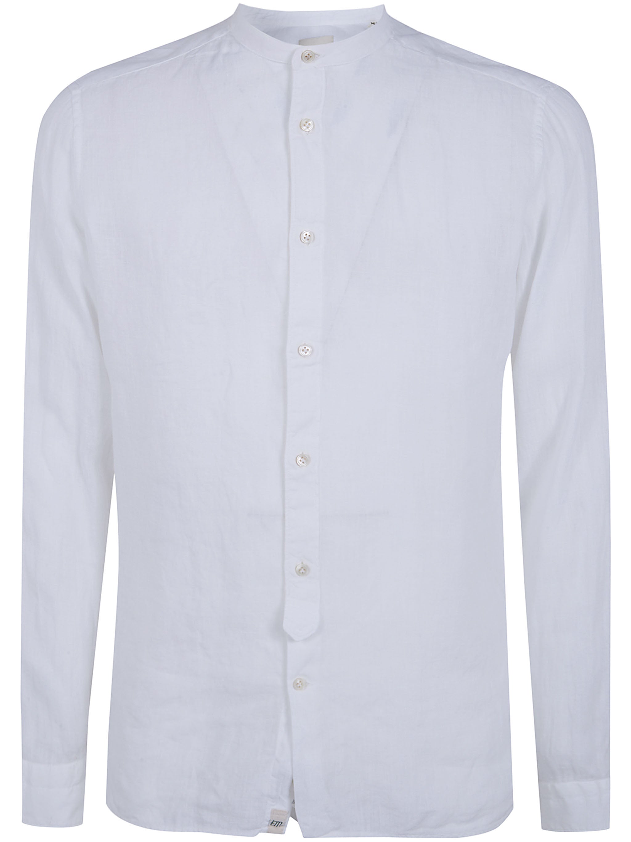 Linen Shirt With A Mandarin Collar