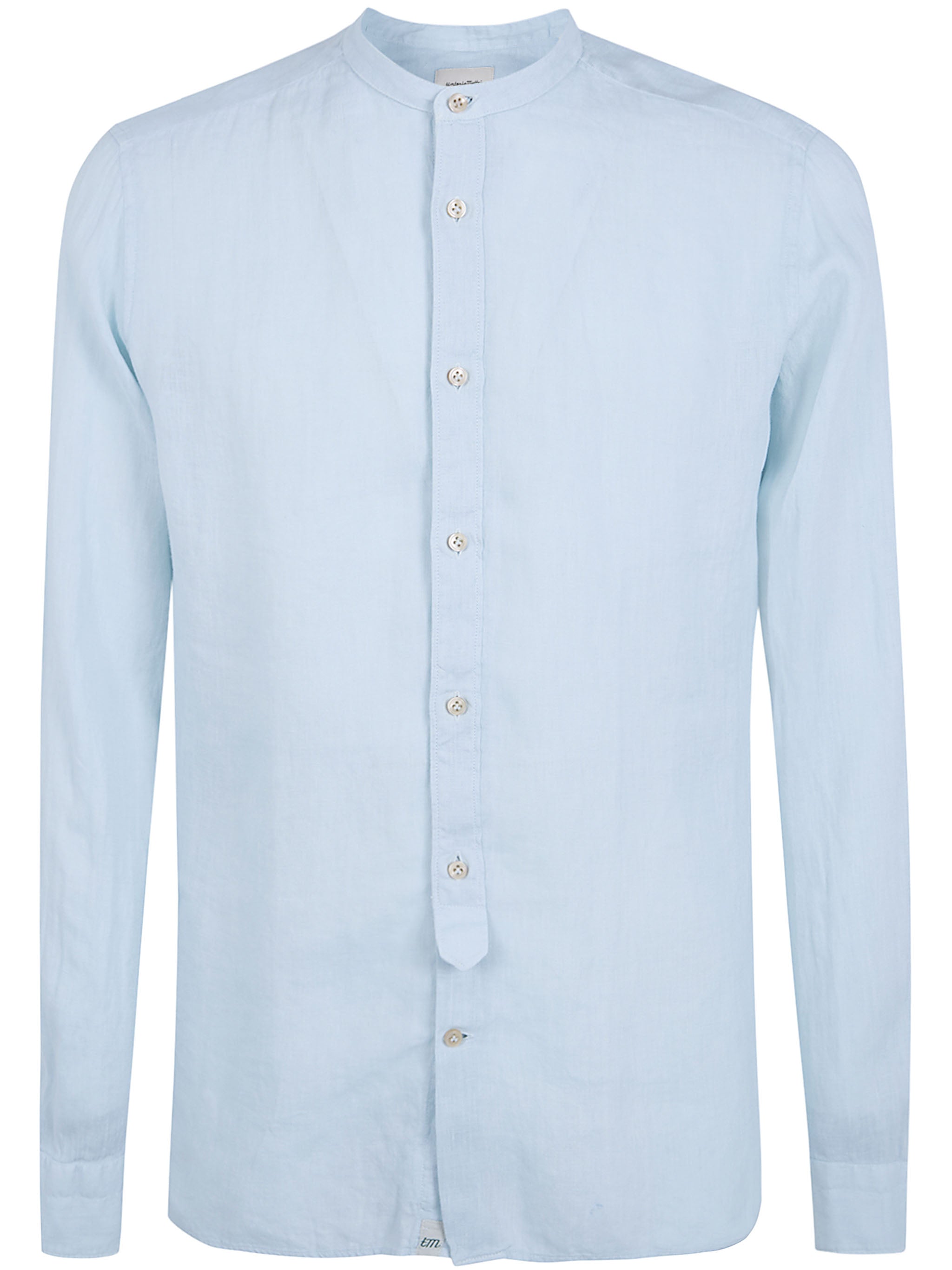 Linen Shirt With A Mandarin Collar