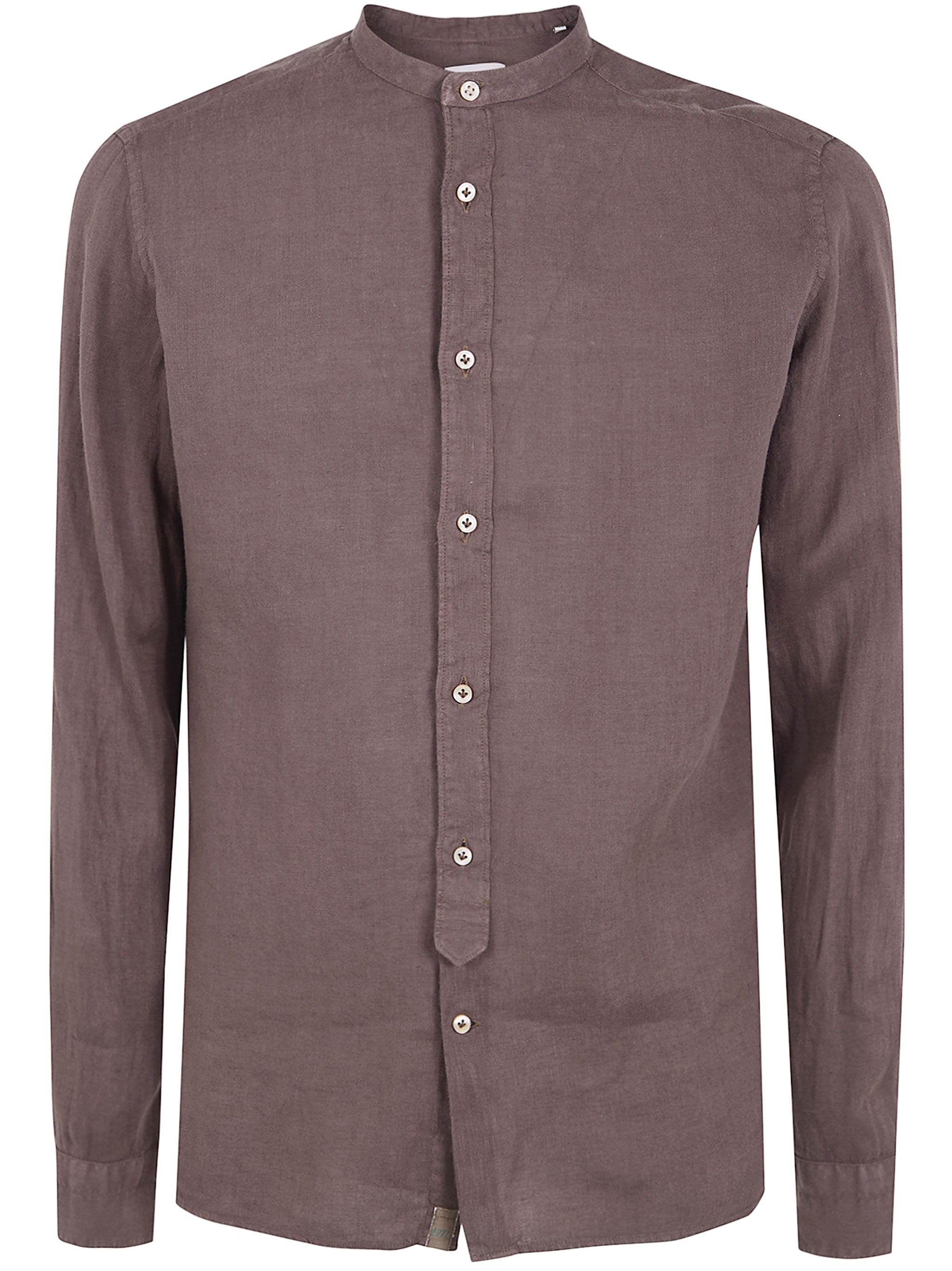 Linen Shirt With A Mandarin Collar