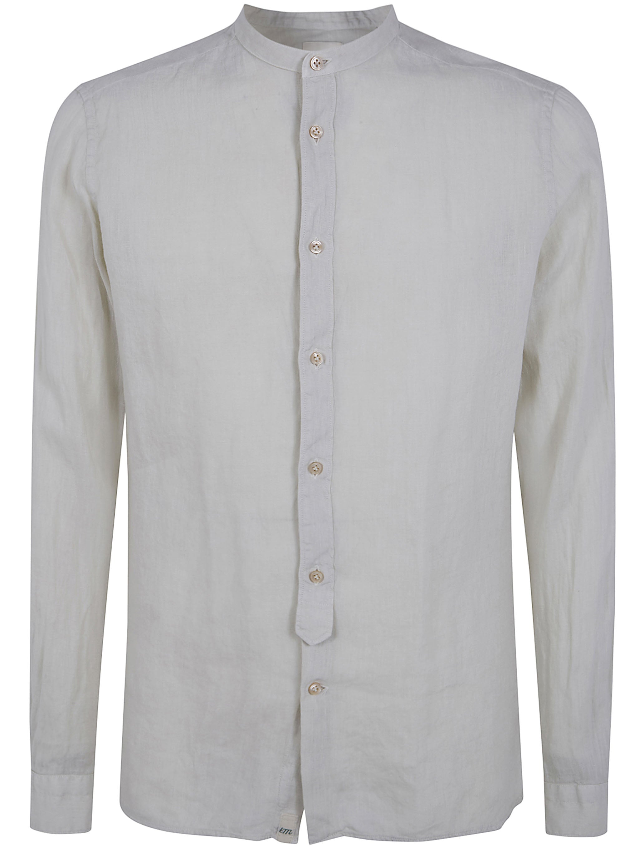 Linen Shirt With A Mandarin Collar