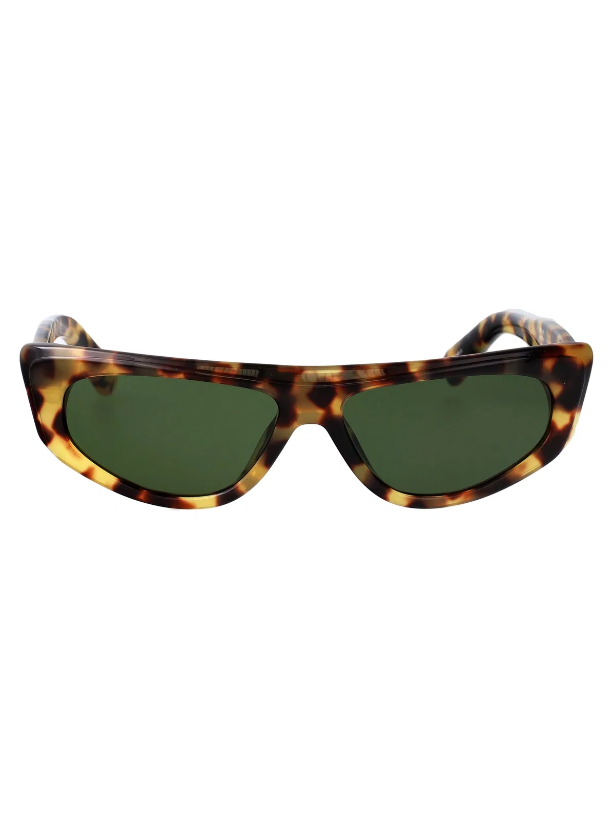 T-Shell/ Gold/ Green Acetate Sunglasses