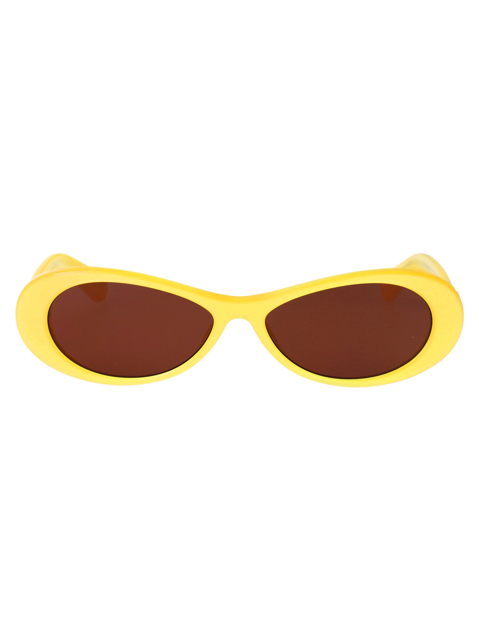 Banana/ Silver/ Burgundy Acetate Sunglasses