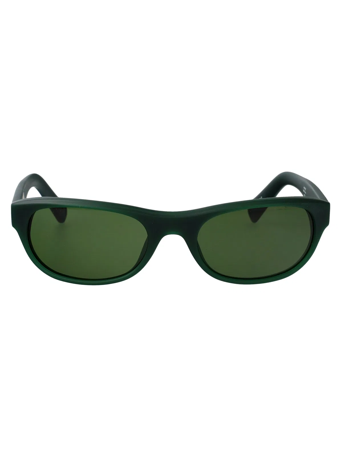 Matt Green/ Silver/ Green Acetate Sunglasses