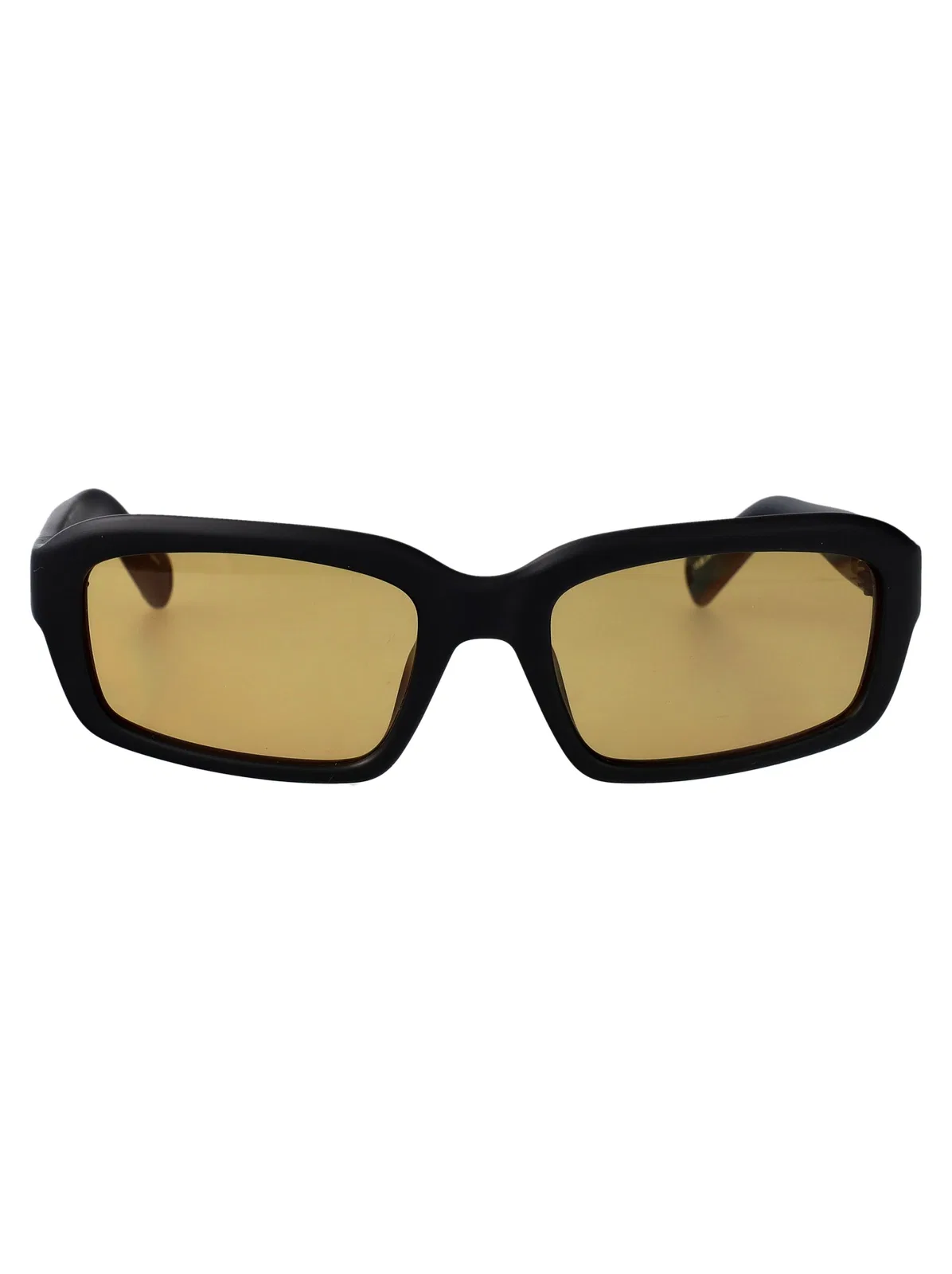Matt Black/ Matt Black/ Amber Acetate Sunglasses