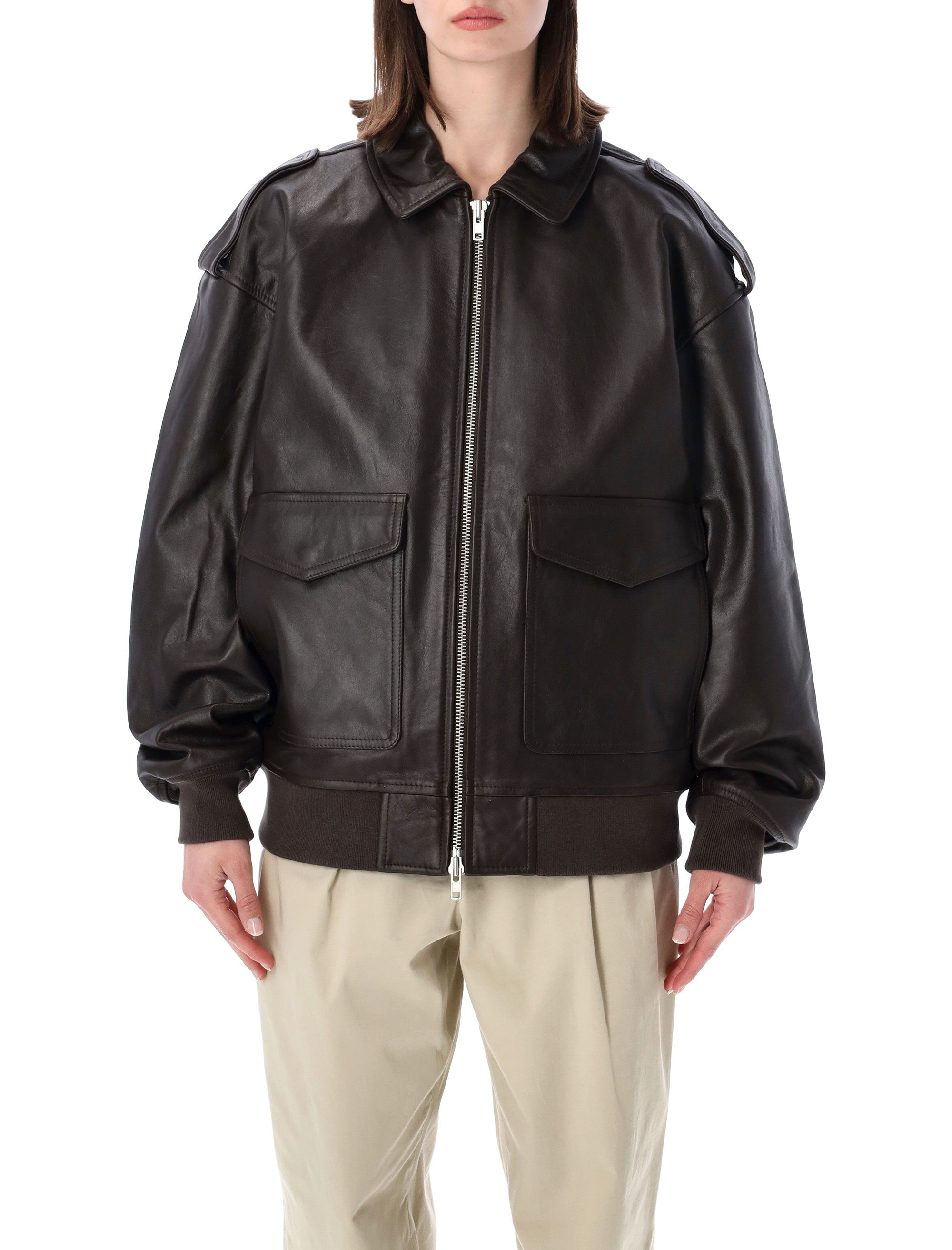 Brown Cow Leather Jacket