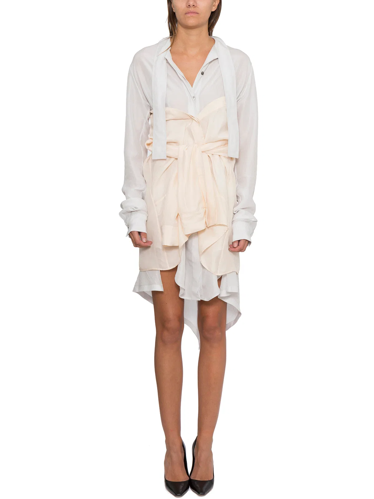 Dubbed Silk Dress