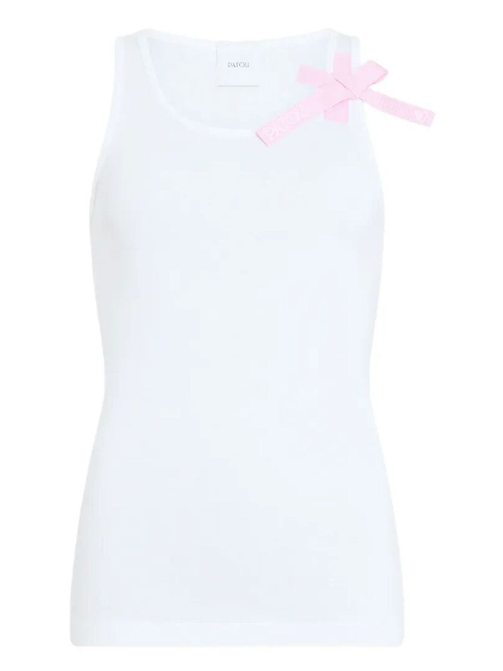 Bow-Detail Cotton Tank Top