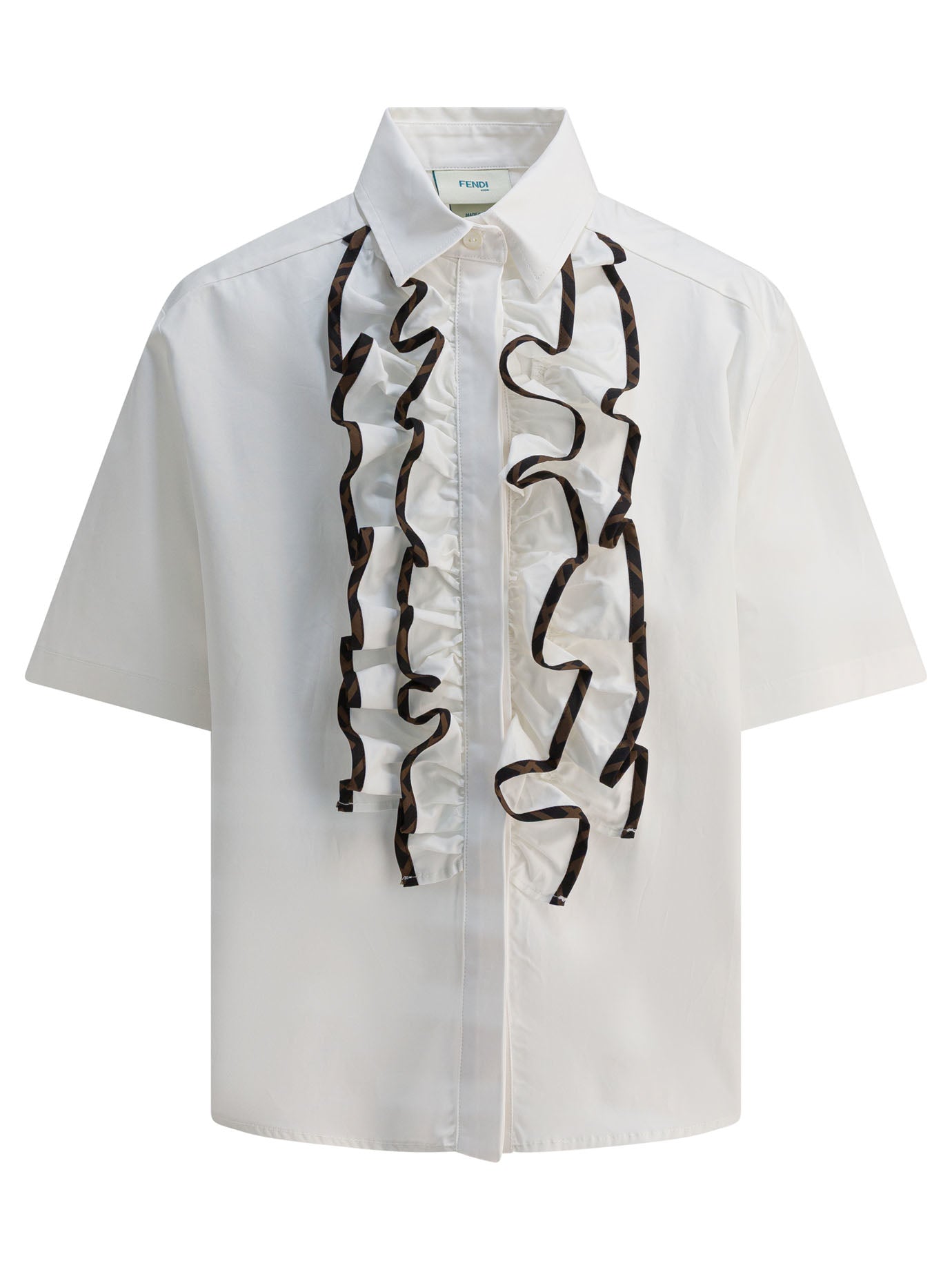 Kids White Cotton Shirt