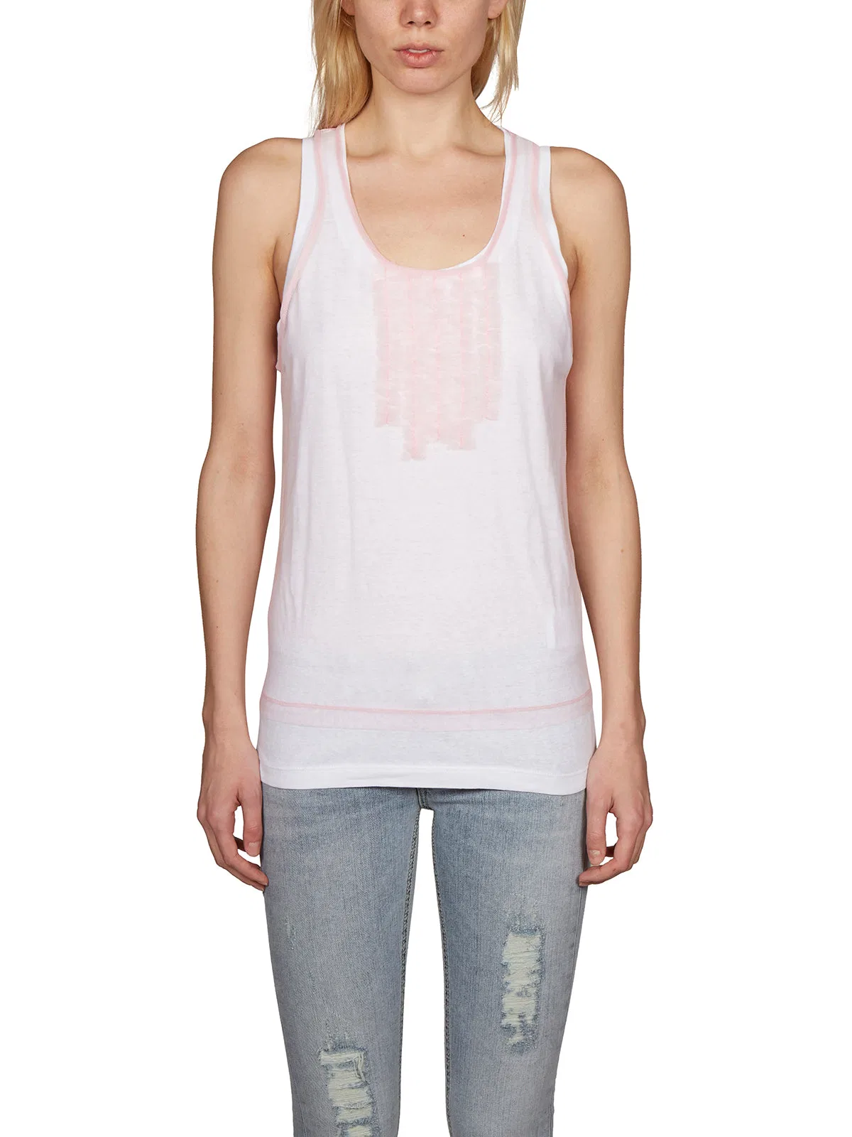 Tulle Double Tank Top