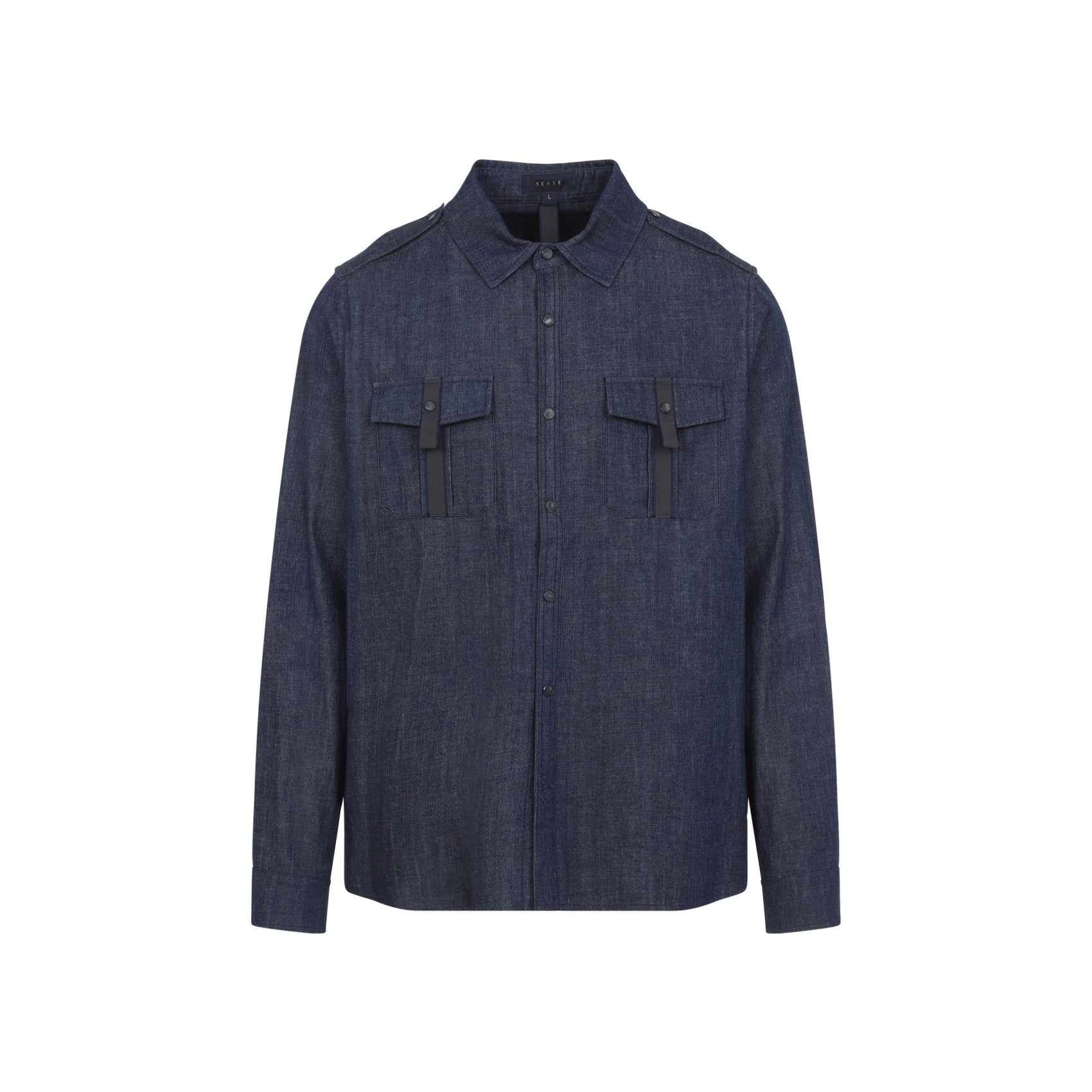 Blue Cotton Denim Overshirt