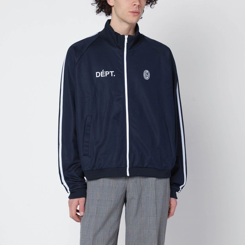 Navy Cotton Zip Hoodie