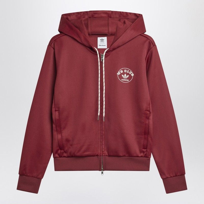 Bordeaux Hooded Sweatshirt In Cotton Blend
