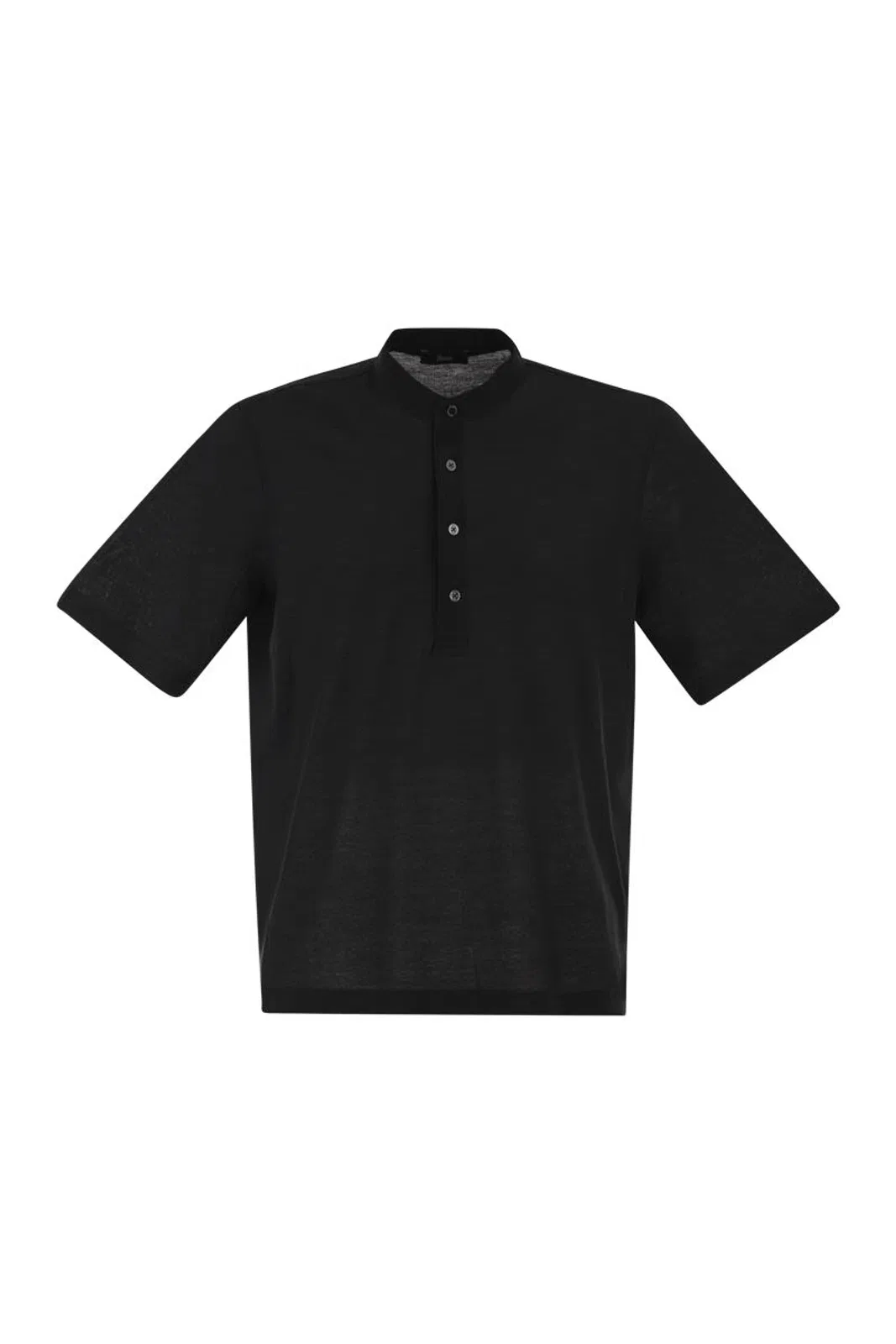 Jersey Polo Shirt With Seraph Collar