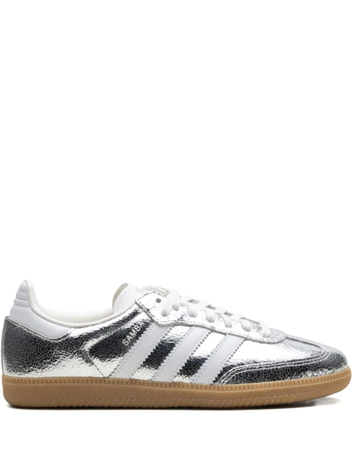 Samba Og Cracked Metallic Leather Sneakers