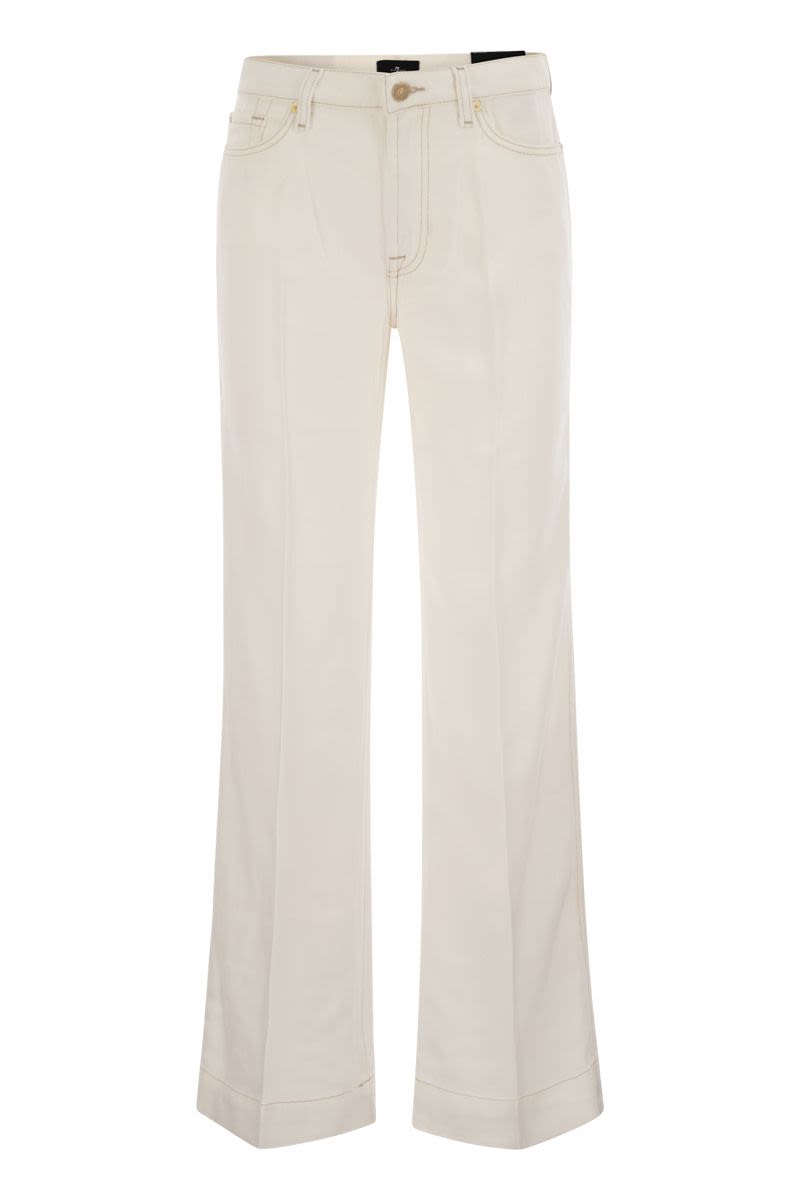 White Lyocell Modern Dojo Pant