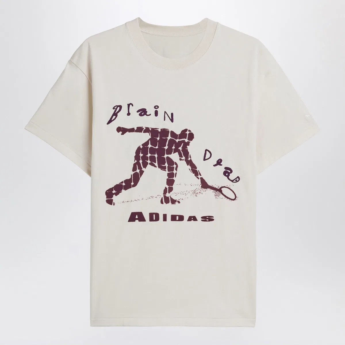 Ivory Cotton T-Shirt With Logo
