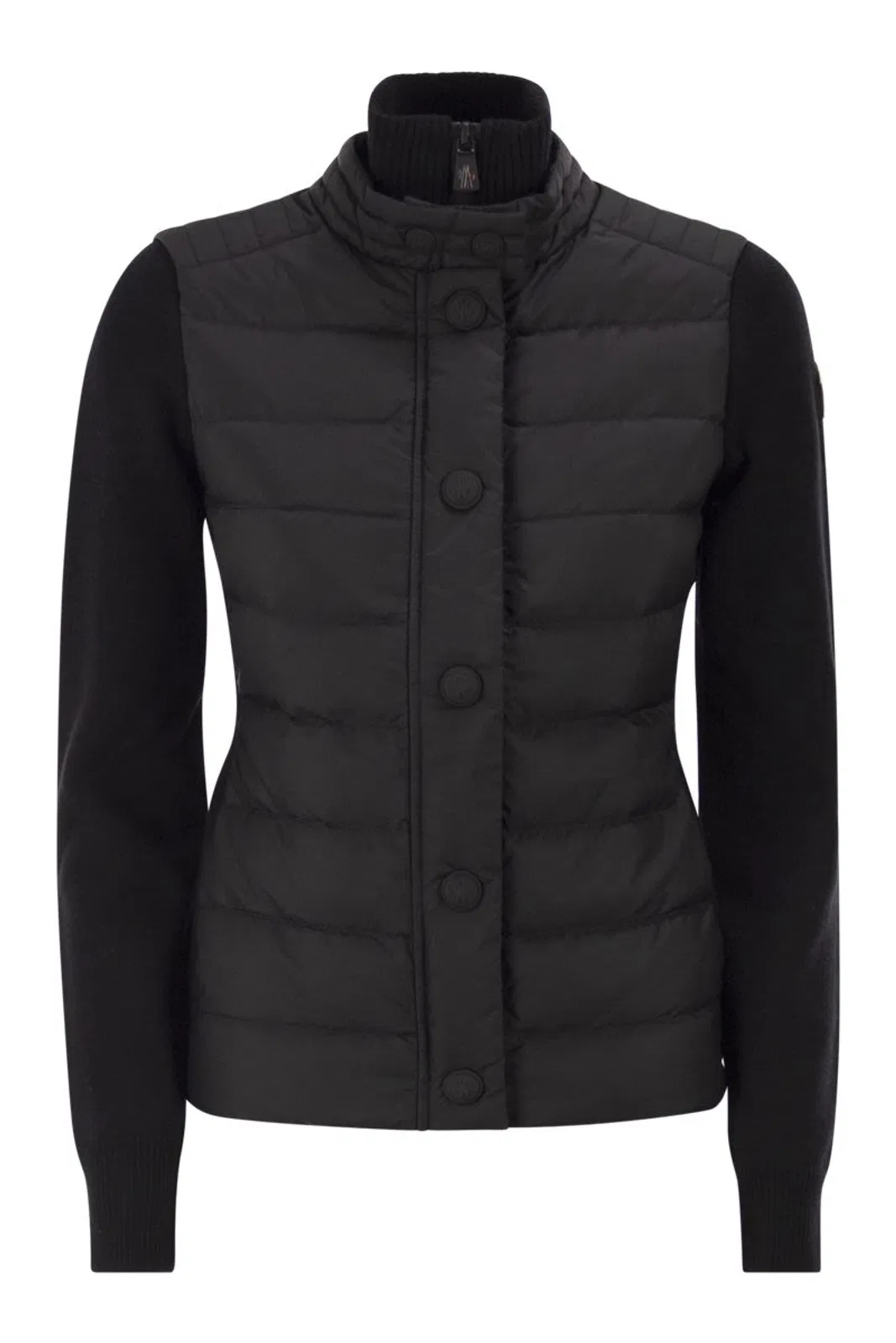 Padded Cardigan In Wool