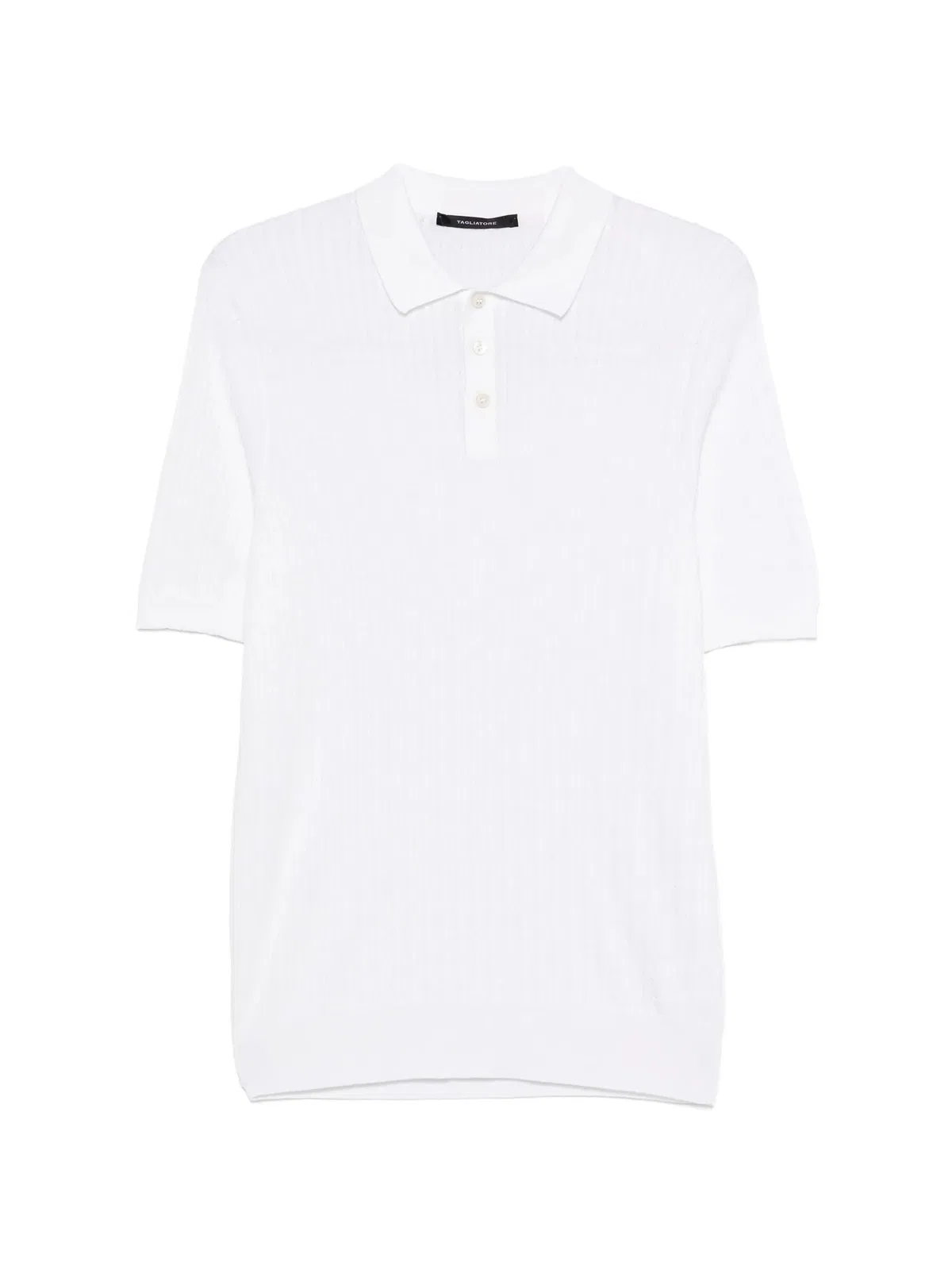 Polo Shirt With Cable Knit