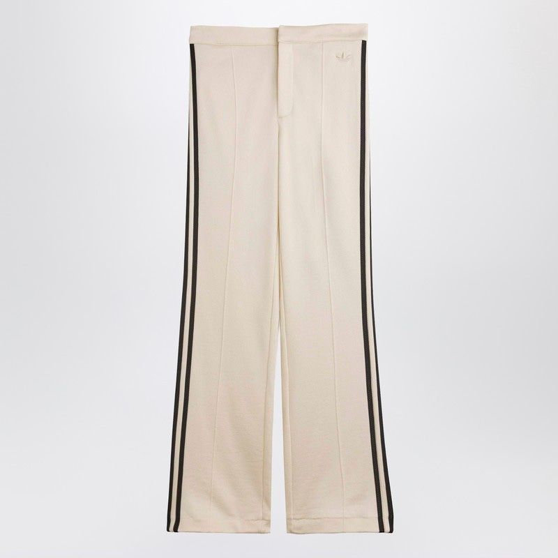 Cream Cotton Blend Jogging Trousers