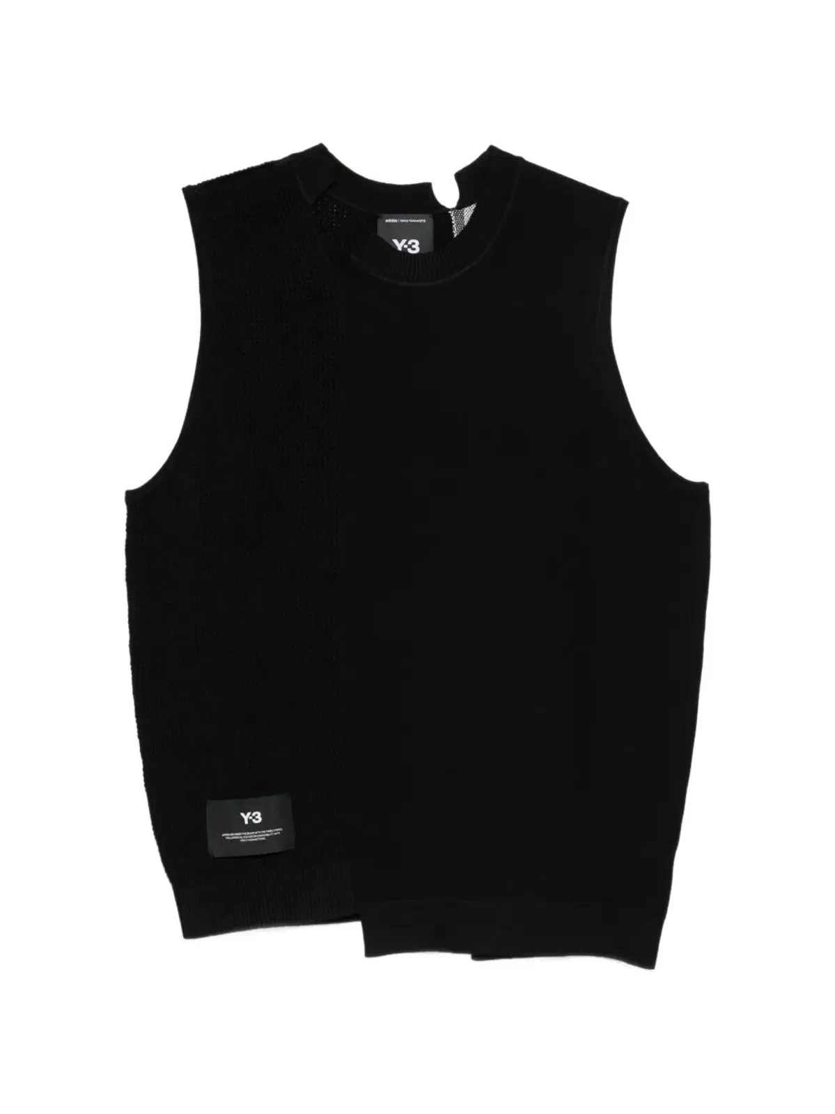 Gfx Knitted Vest With Perforated Details