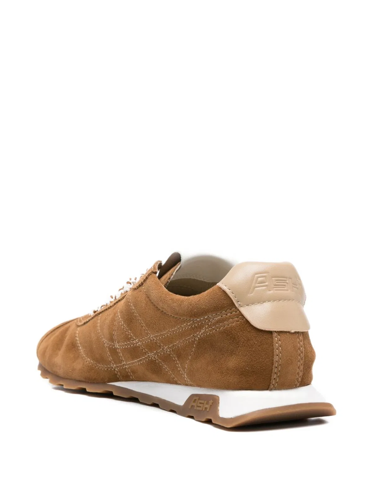 Ash Kill Bill Suede Contrast-stitching Sneakers In Brown