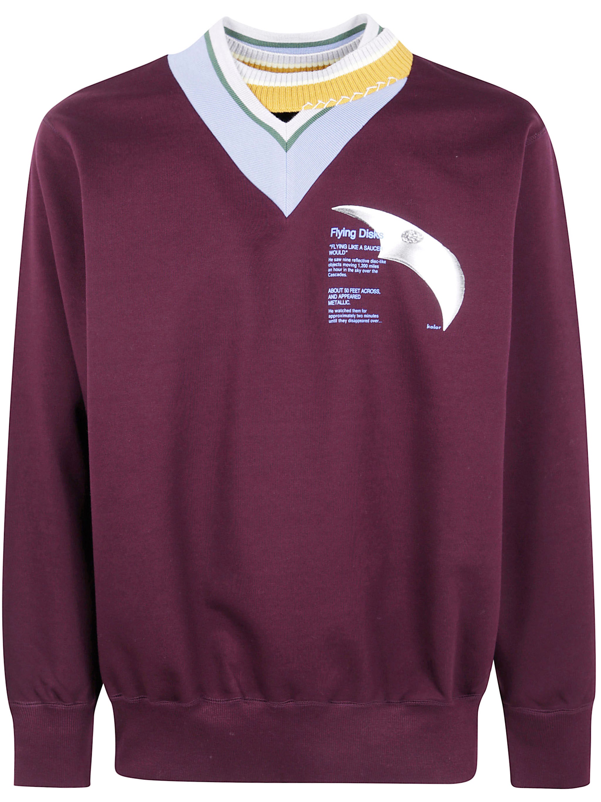 "Cut & Sew 07" V Neck Sweater