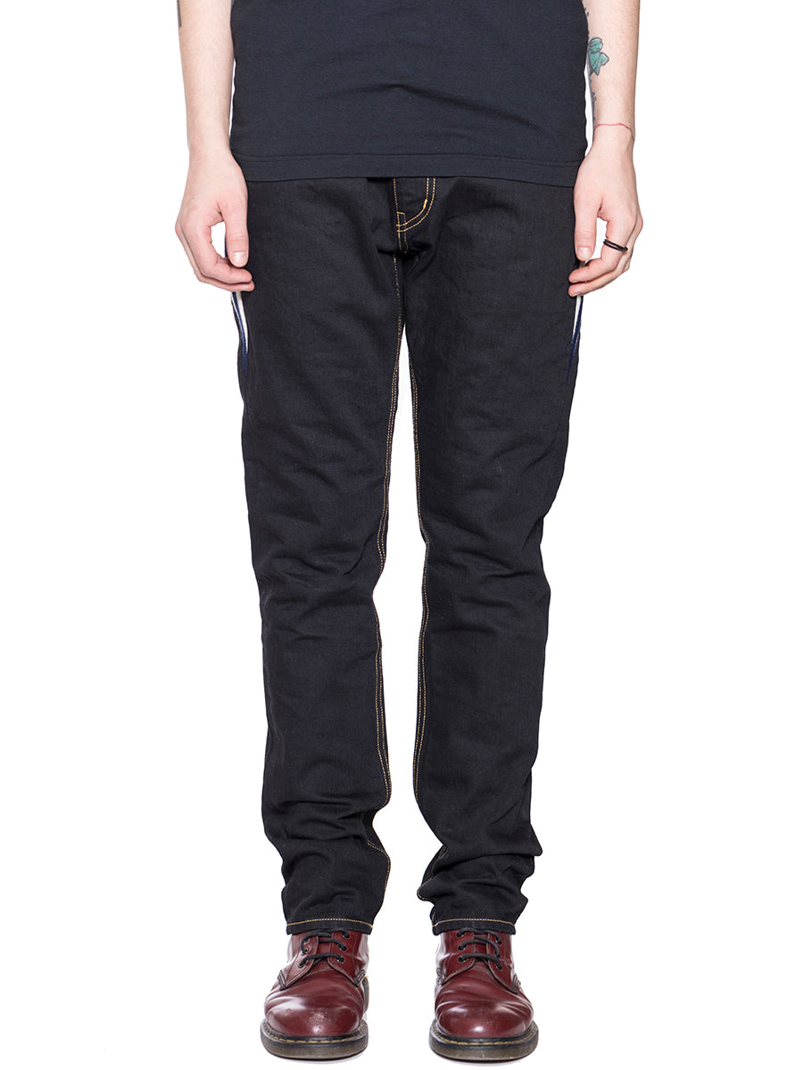 Jeans With Fabric Insert